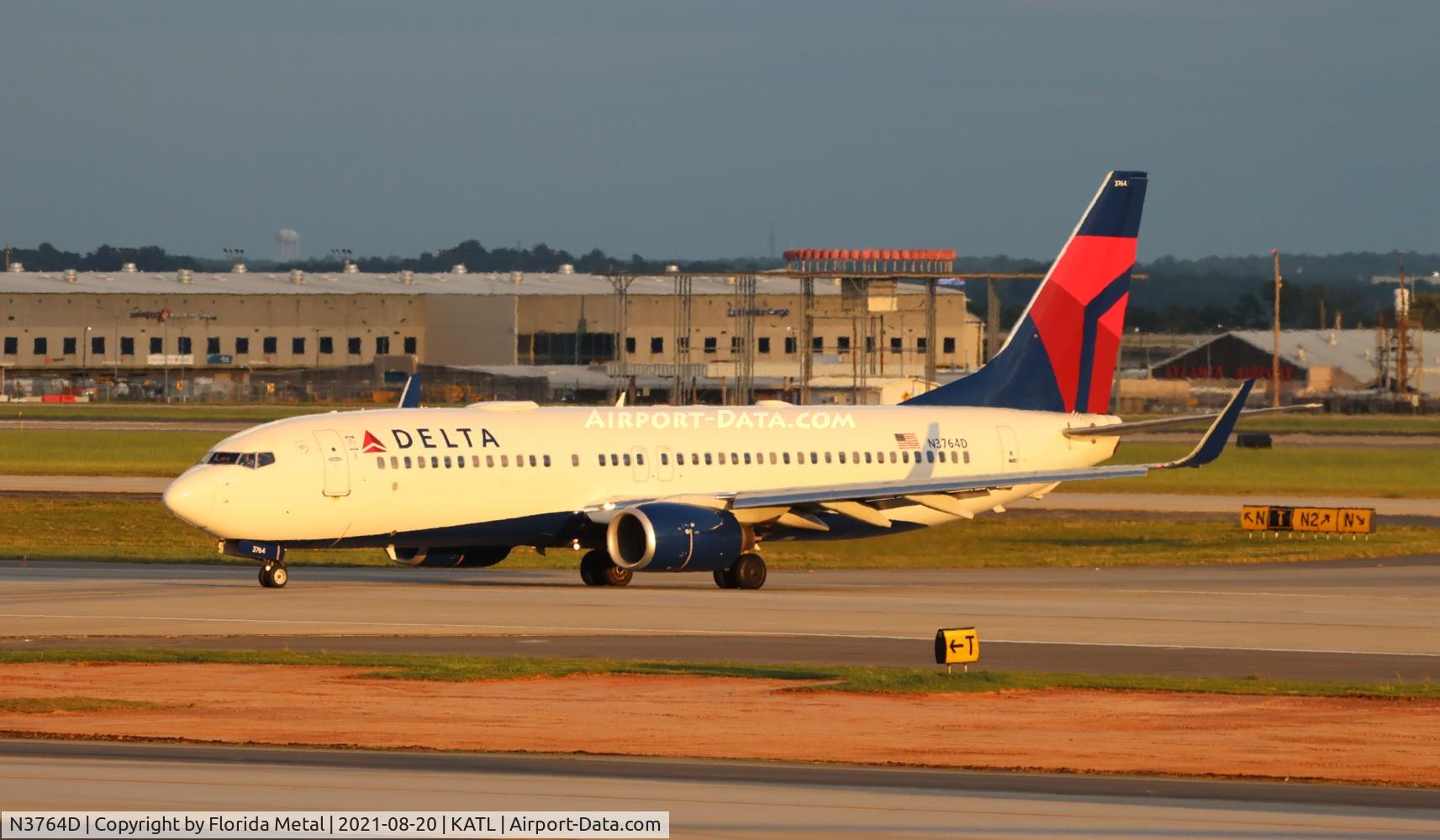 N3764D, 2001 Boeing 737-832 C/N 30818, ATL 2021