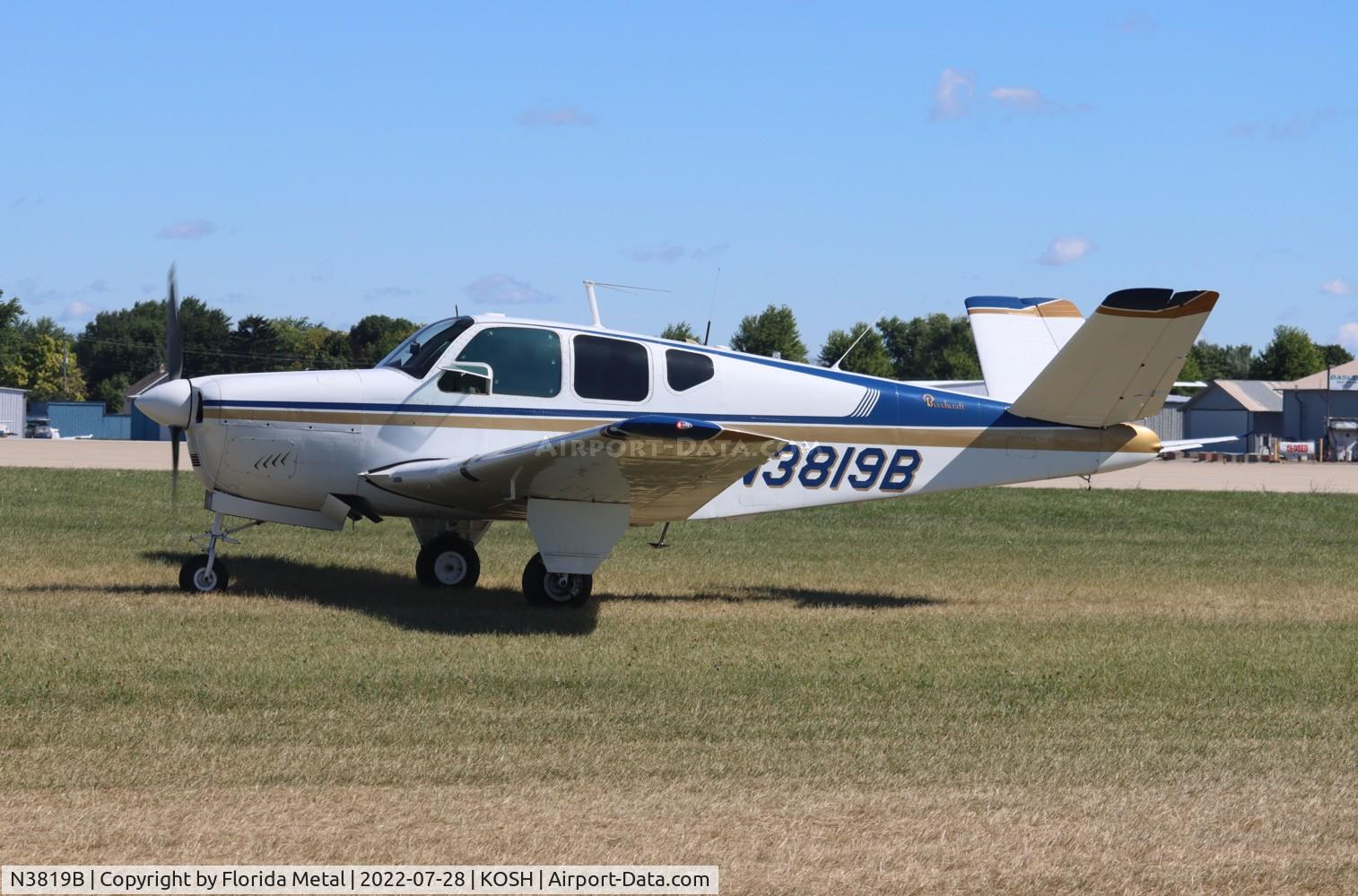 N3819B, 1955 Beech F35 Bonanza C/N D-4079, OSH 2022