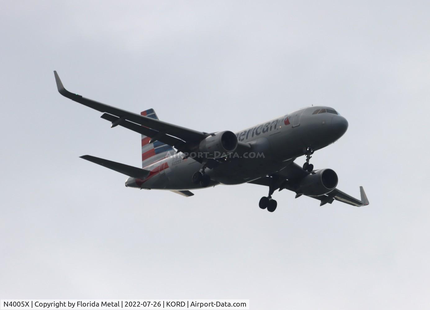 N4005X, 2013 Airbus A319-115 C/N 5753, ORD 2022