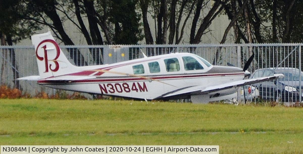 N3084M, 1988 Beech B36TC Bonanza C/N EA-480, Distant shot of parked visitor