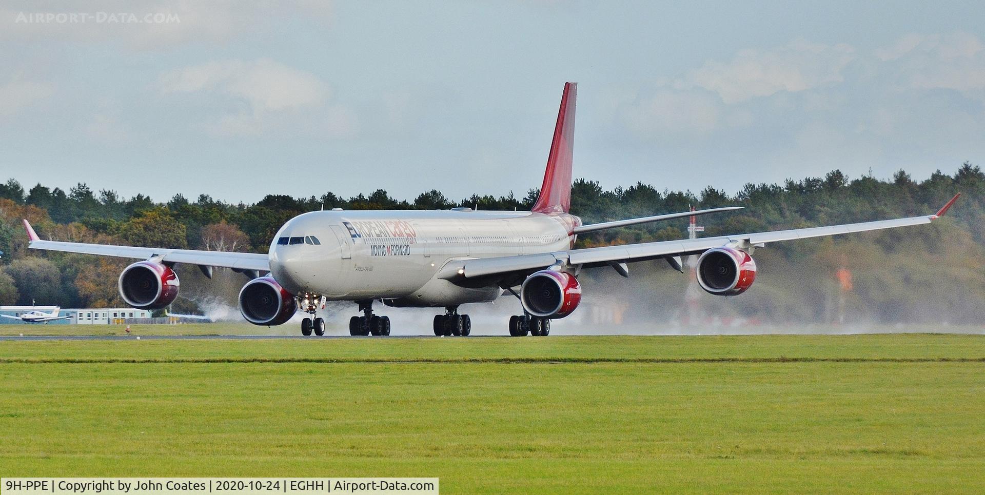 9H-PPE, 2006 Airbus A340-642 C/N 787, About to depart off 26