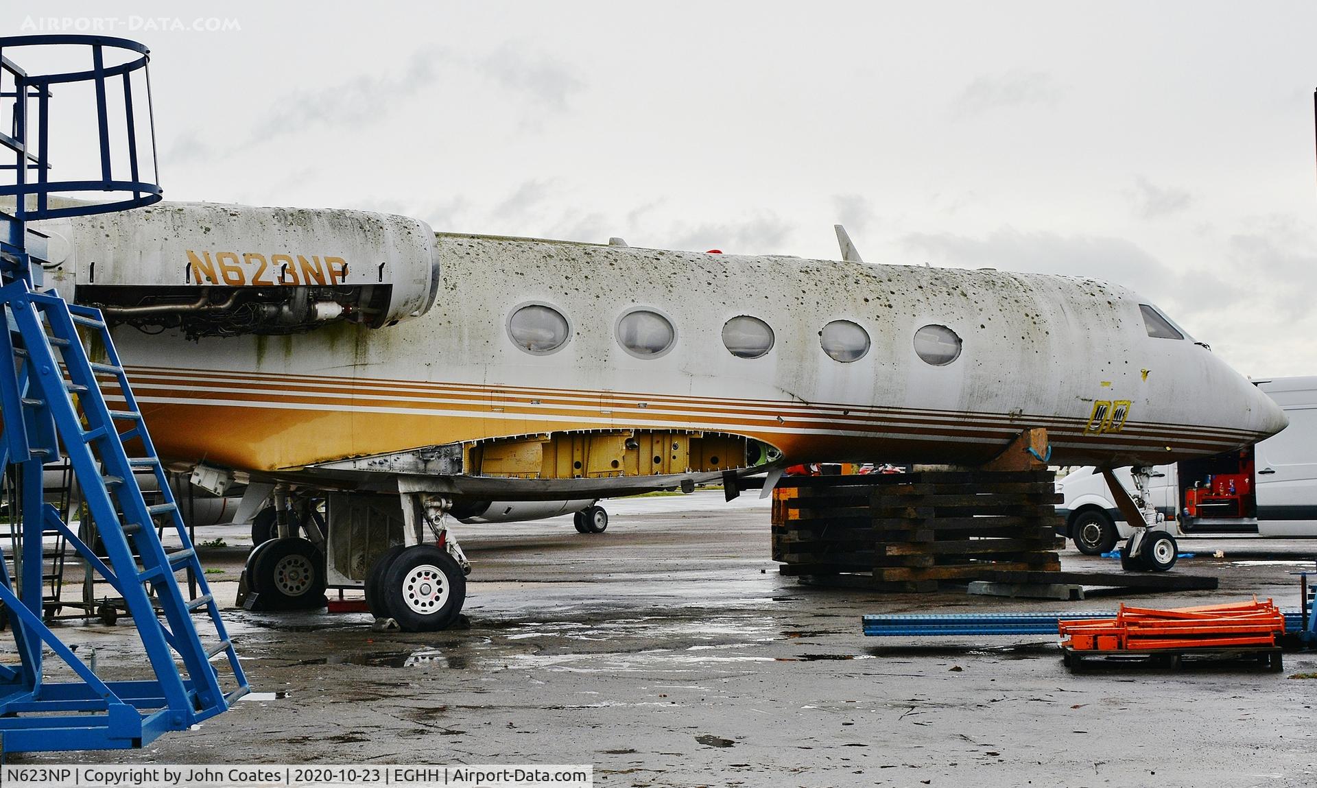 N623NP, 1982 Gulfstream American G-1159A Gulfstream III C/N 357, Being scrapped at European Avn.