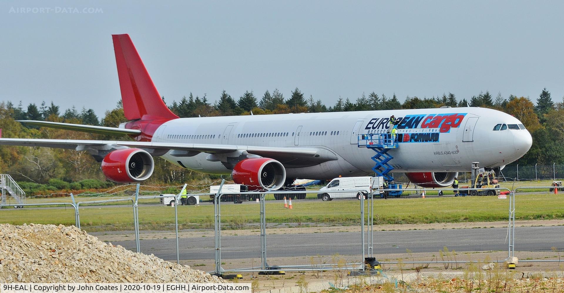 9H-EAL, 2005 Airbus A340-642 C/N 622, Having European Cargo titles applied