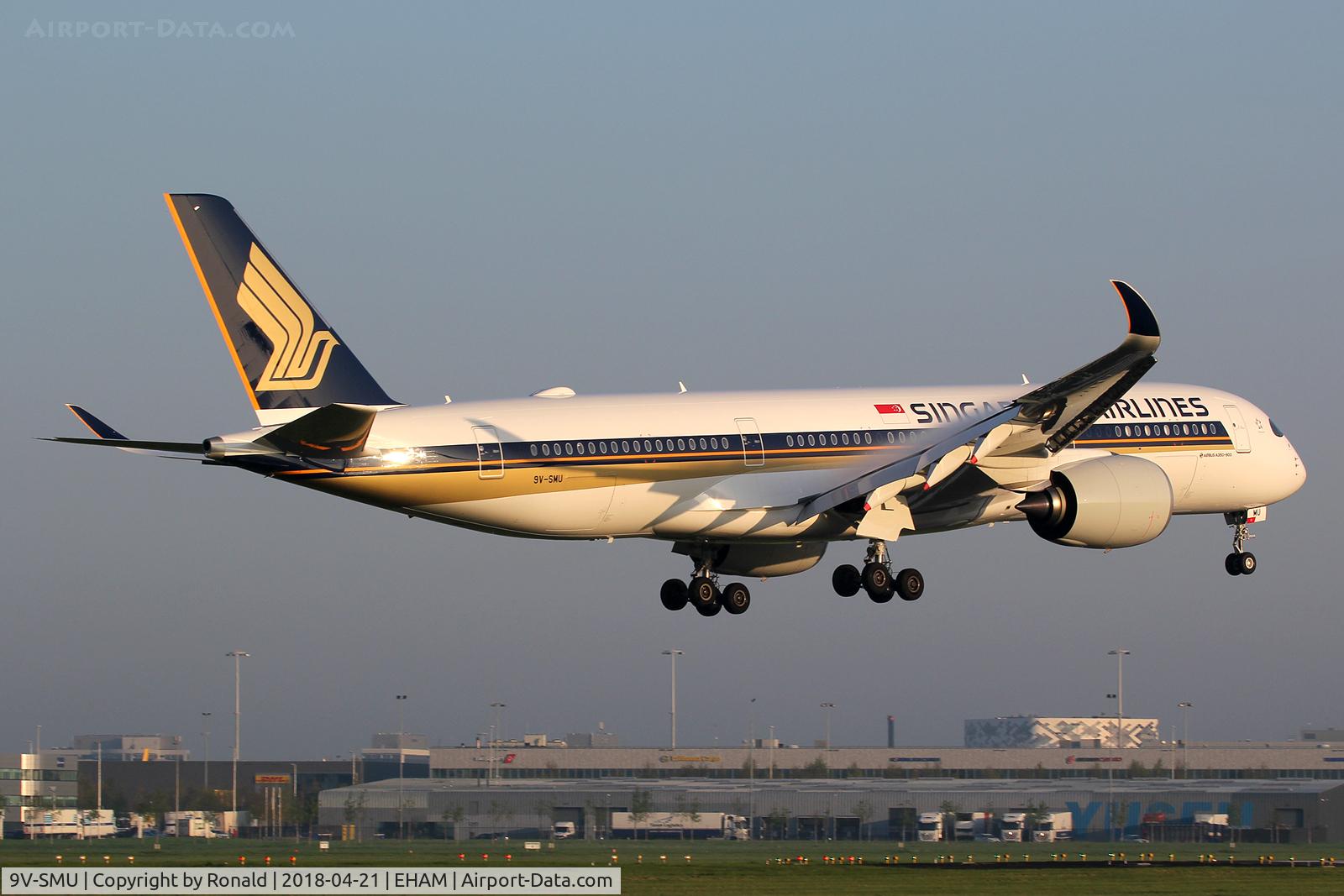 9V-SMU, 2017 Airbus A350-941 C/N 186, at spl