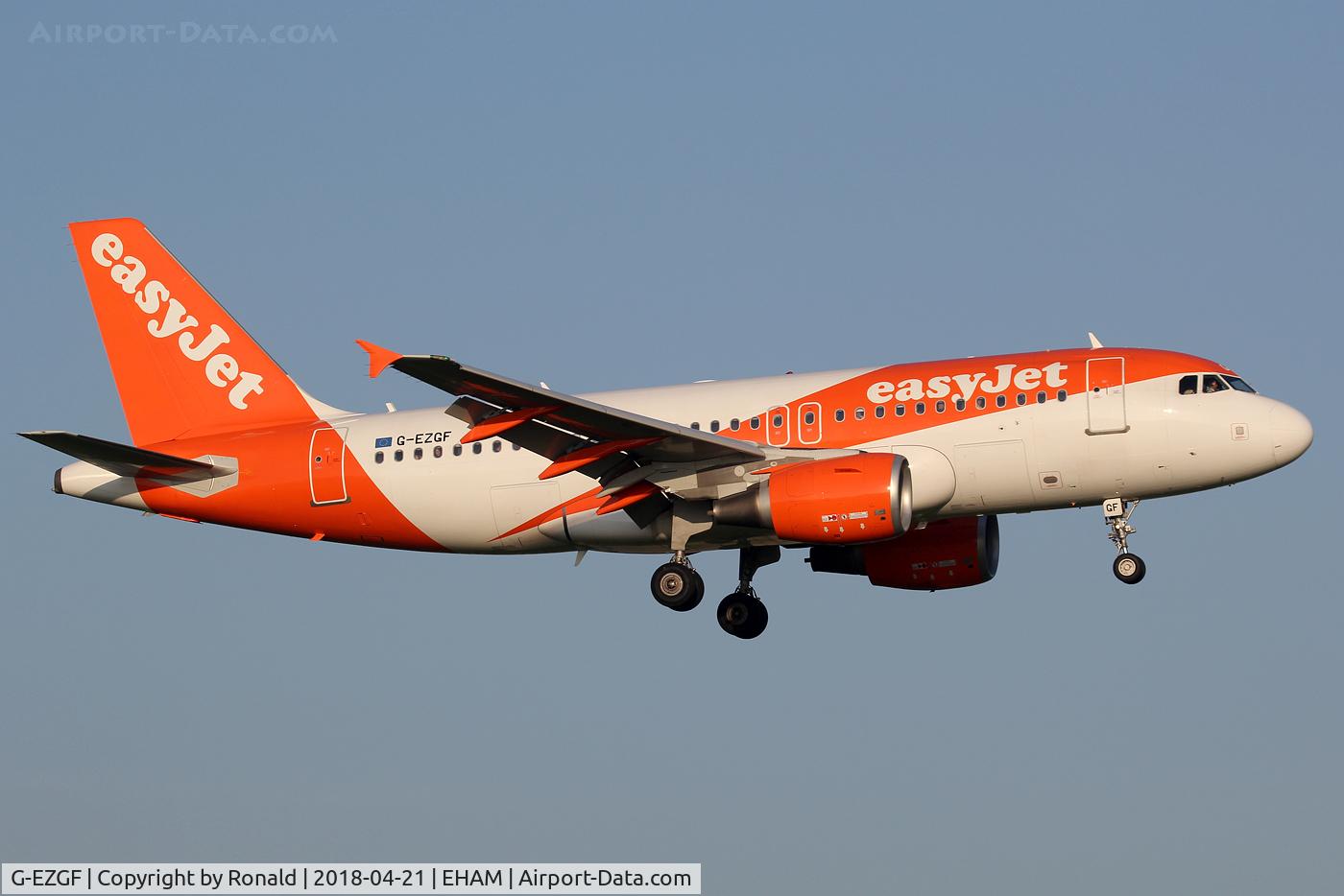G-EZGF, 2011 Airbus A319-111 C/N 4635, at spl