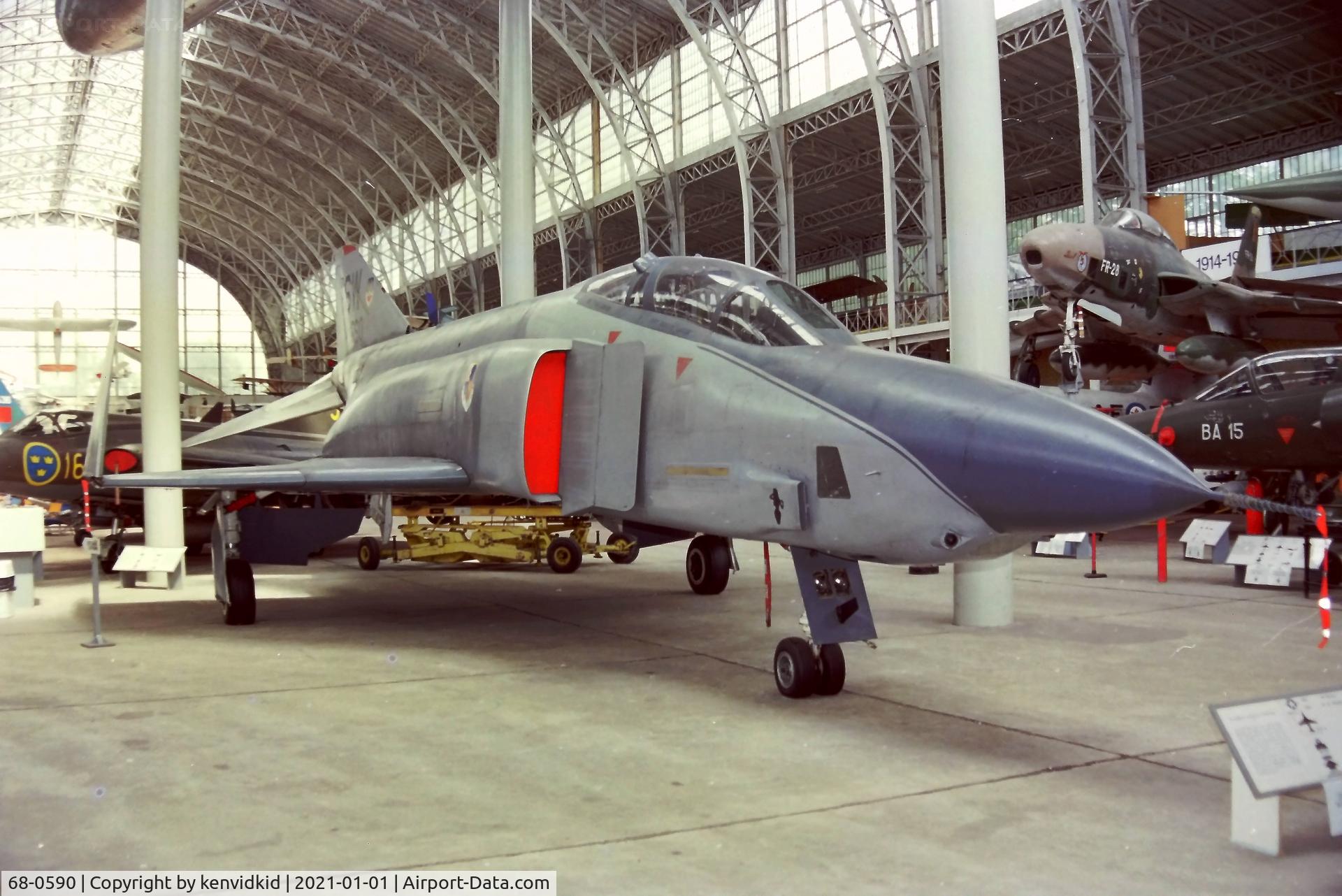 68-0590, 1968 McDonnell Douglas RF-4C Phantom II C/N 3579, At the Brussels Aviation Museum in 2000.