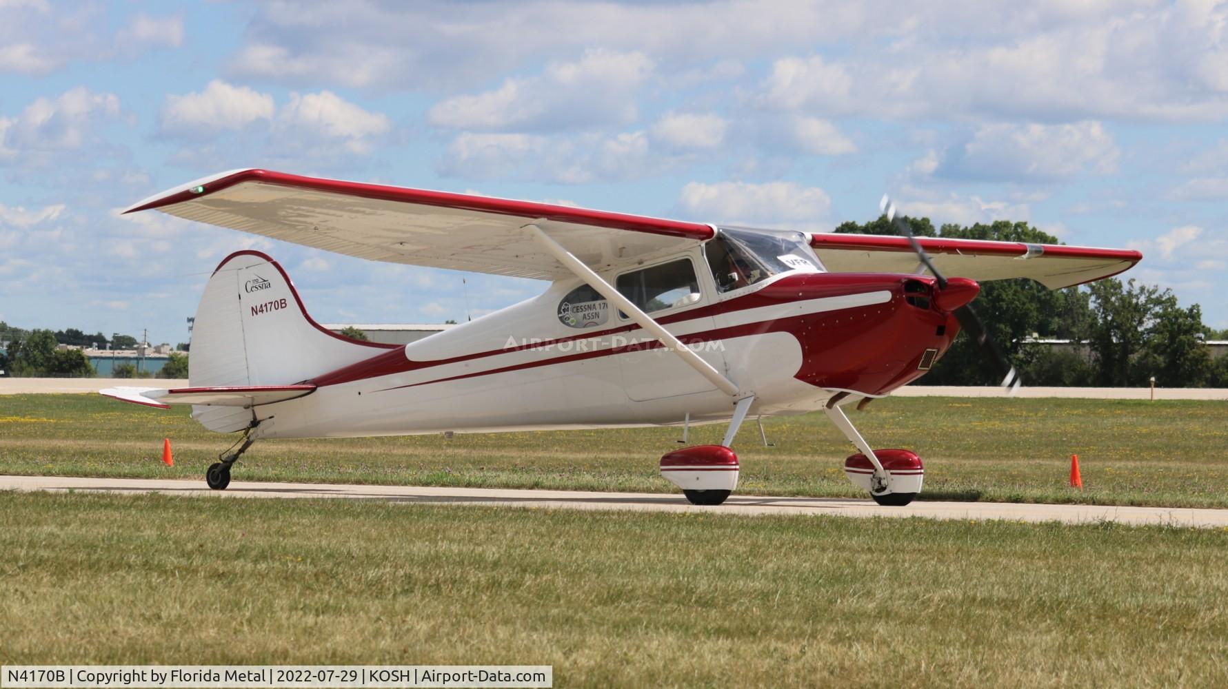 N4170B, 1953 Cessna 170B C/N 26137, OSH 2022