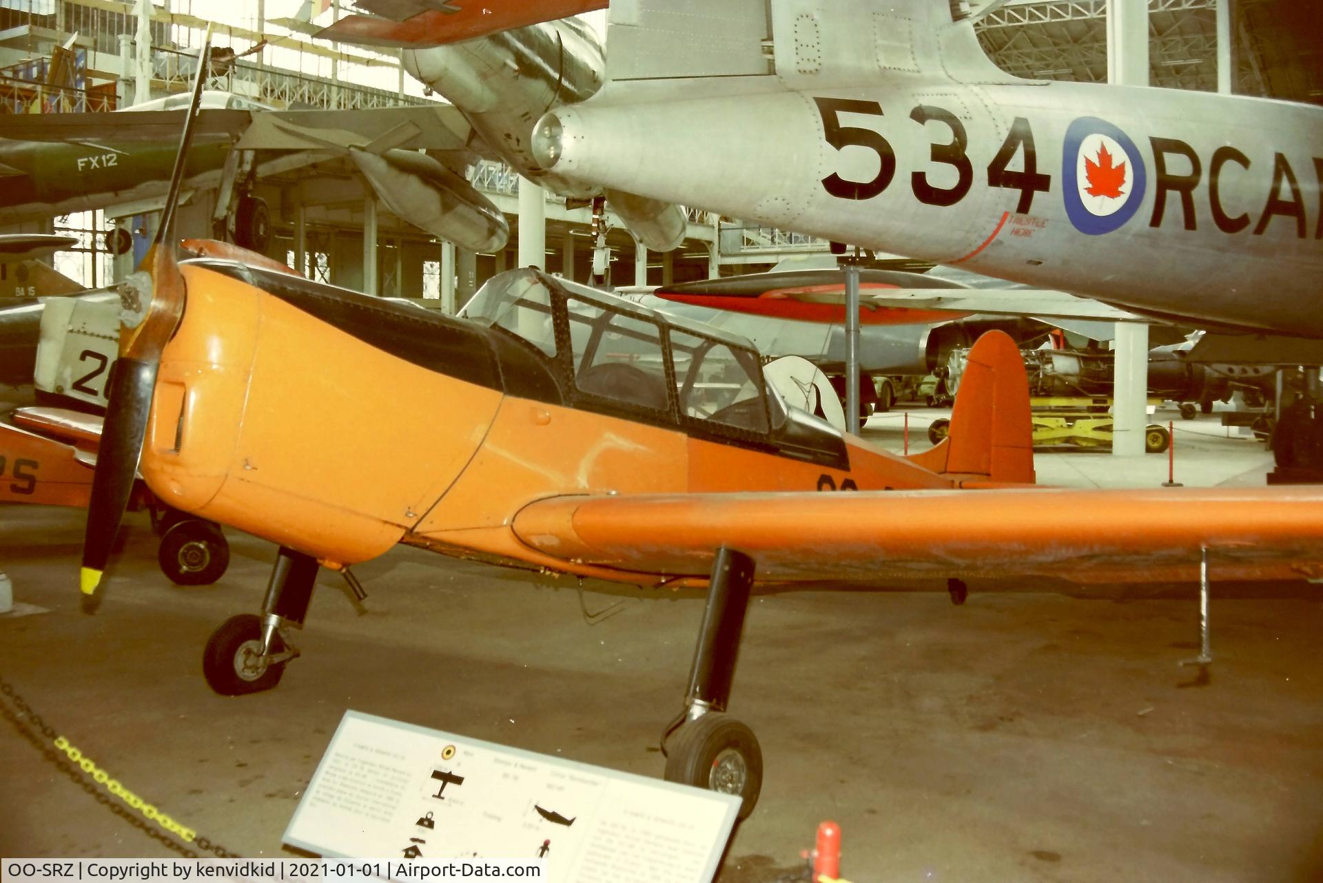 OO-SRZ, Stampe-Vertongen SR-7B C/N 1003, At the Brussels Aviation Museum in 2000.