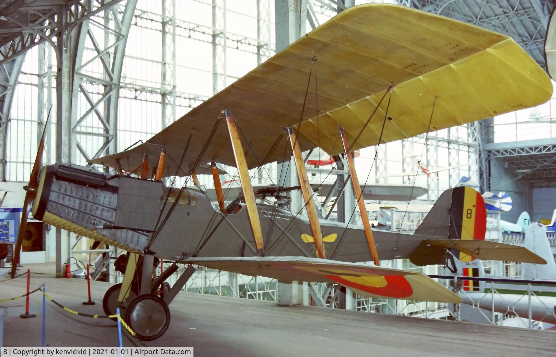 8, Royal Aircraft Factory RE-8 C/N 326, At the Brussels Aviation Museum in 2000.