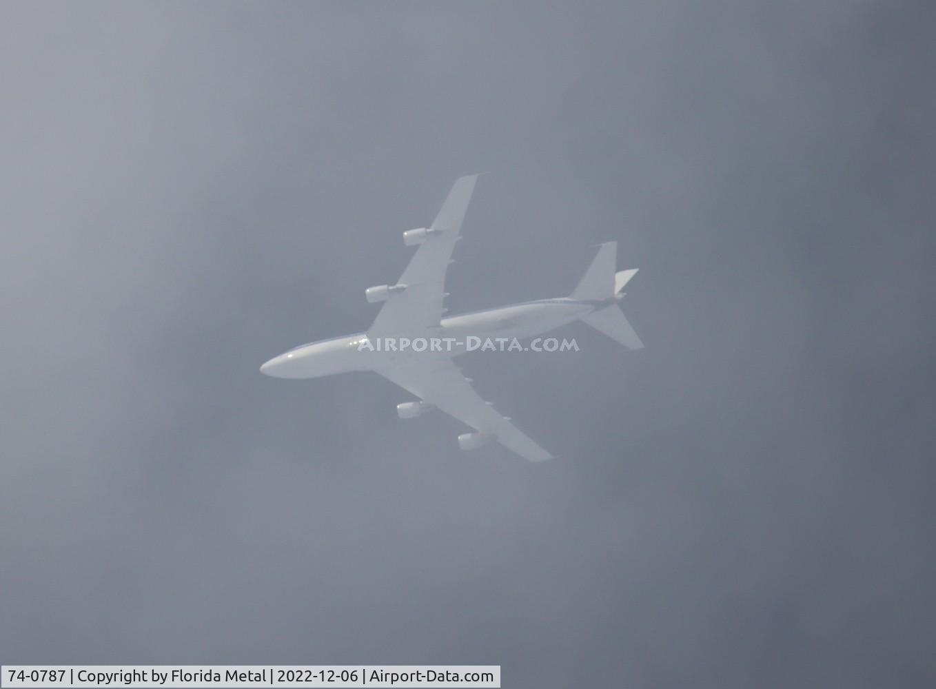 74-0787, 1974 Boeing E-4B C/N 20684, E-4B Doomsday plane in flight over Orlando