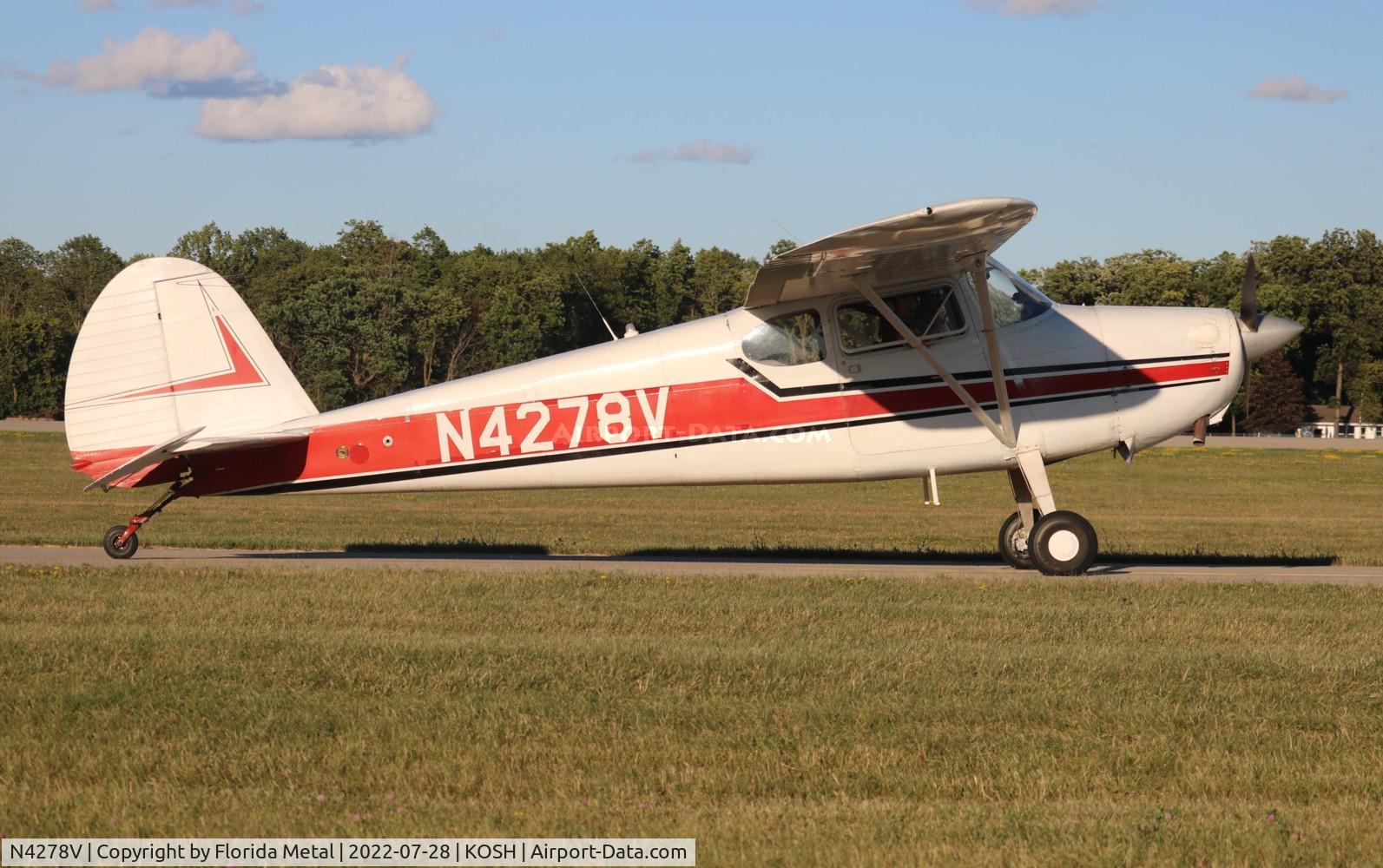 N4278V, 1948 Cessna 170 C/N 18636, OSH 2022