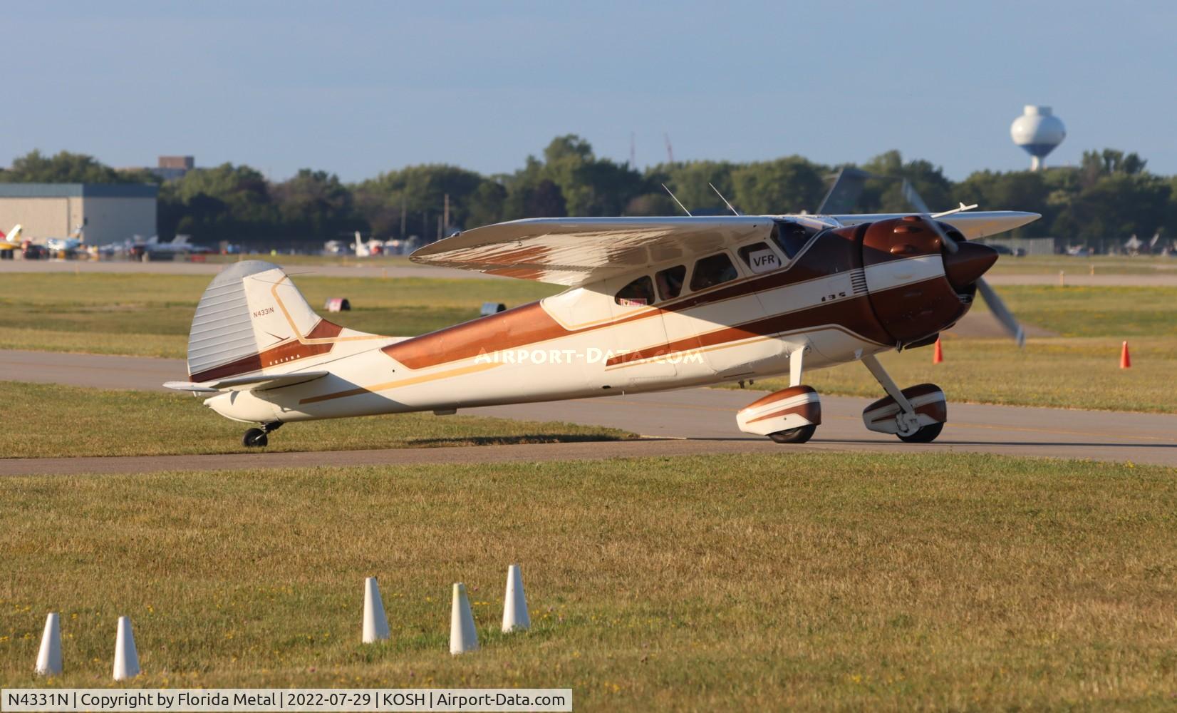 N4331N, 1947 Cessna 195 C/N 7078, OSH 2022
