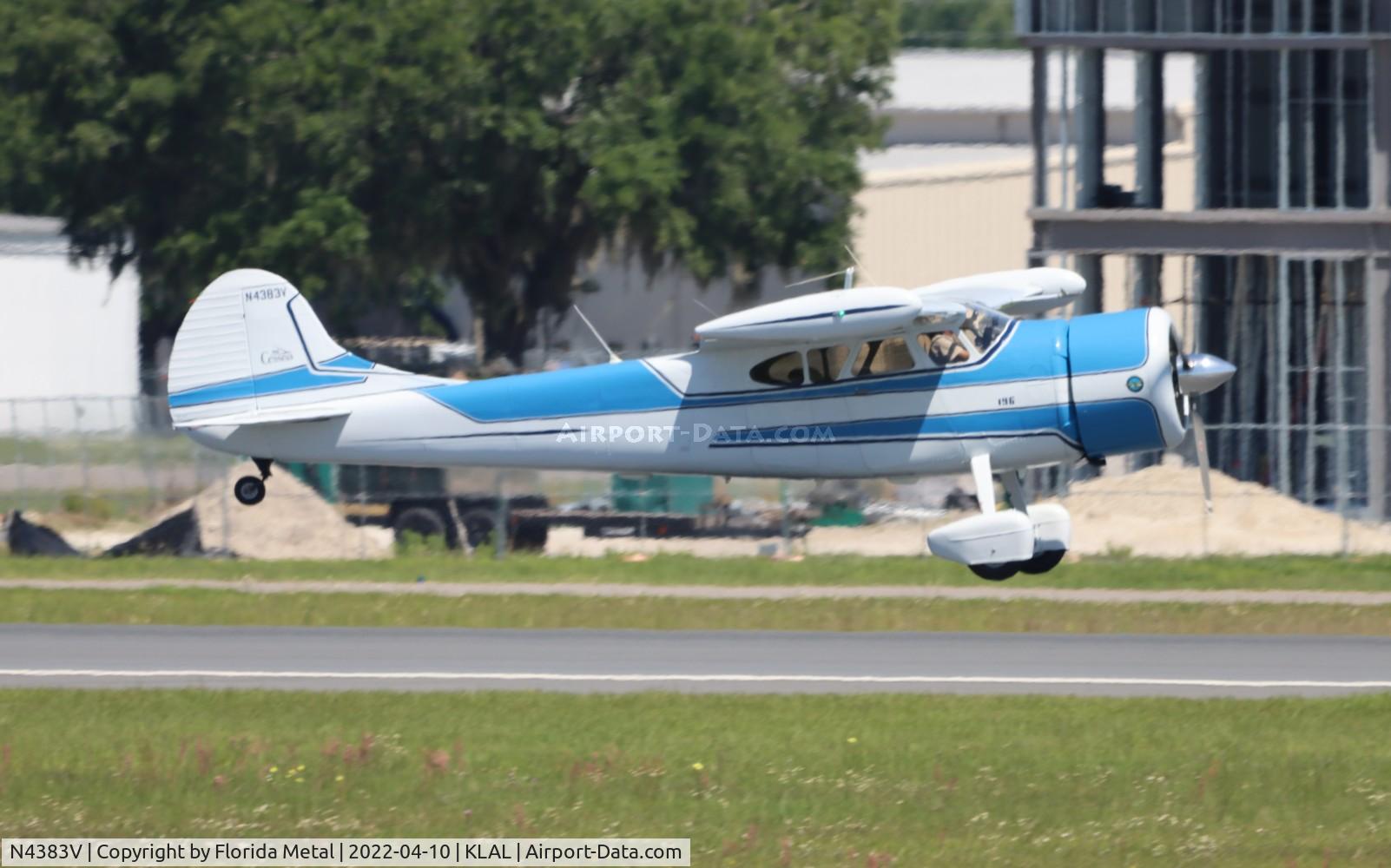N4383V, 1949 Cessna 195 C/N 7305, Sun N Fun 2022