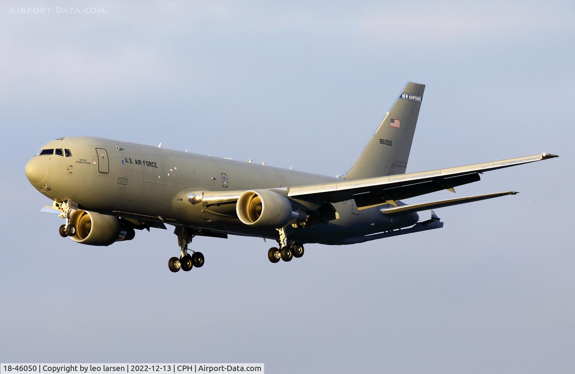 18-46050, 2018 Boeing KC-46A Pegasus (767-2LKC) C/N 34052, Copenhagen 13.12.2022