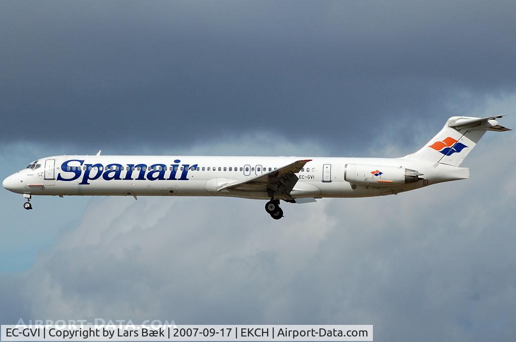 EC-GVI, 1990 McDonnell Douglas MD-83 (DC-9-83) C/N 49936, RWY22L