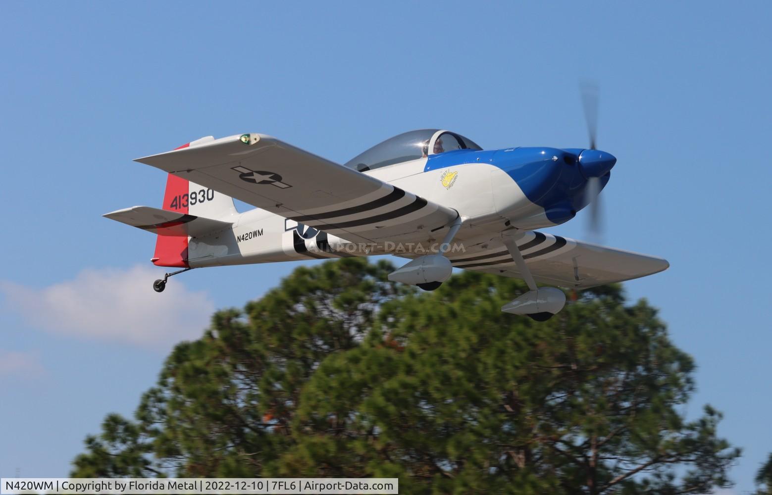 N420WM, 2006 Vans RV-8 C/N 81925, Spruce Creek 2022