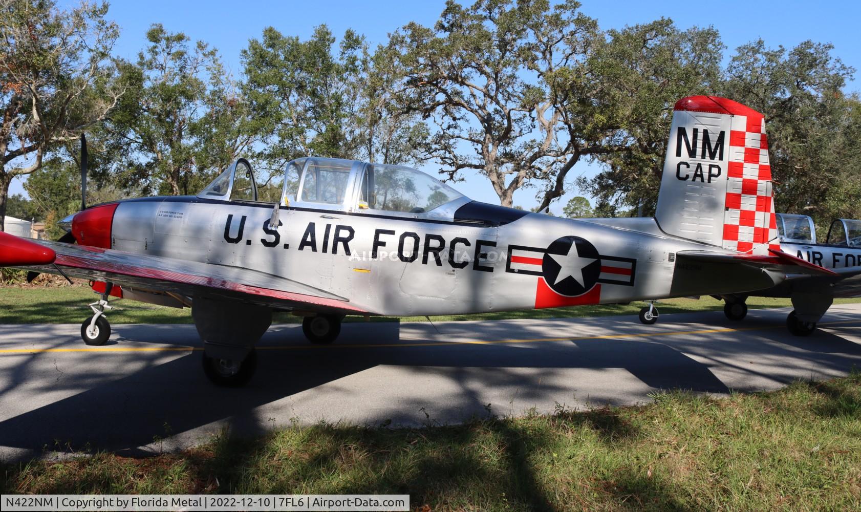 N422NM, 1952 Beech (CCF) T-34A (A45) Mentor C/N CCF34-38, Spruce Creek 2022