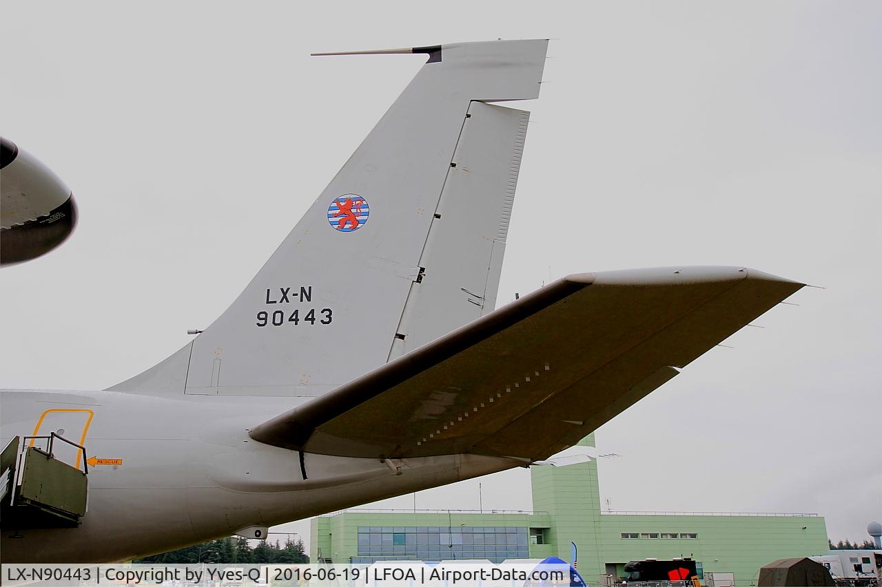LX-N90443, 1981 Boeing E-3A Sentry C/N 22838, Boeing E-3A Sentry, Tail close up view, Avord Air Base 702 (LFOA) Open day 2016