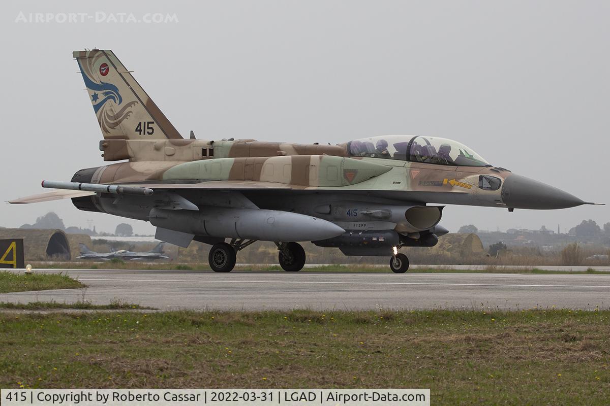 415, Lockheed Martin F-16D Block 52 C/N YD-10, Exercise Iniochos 2022