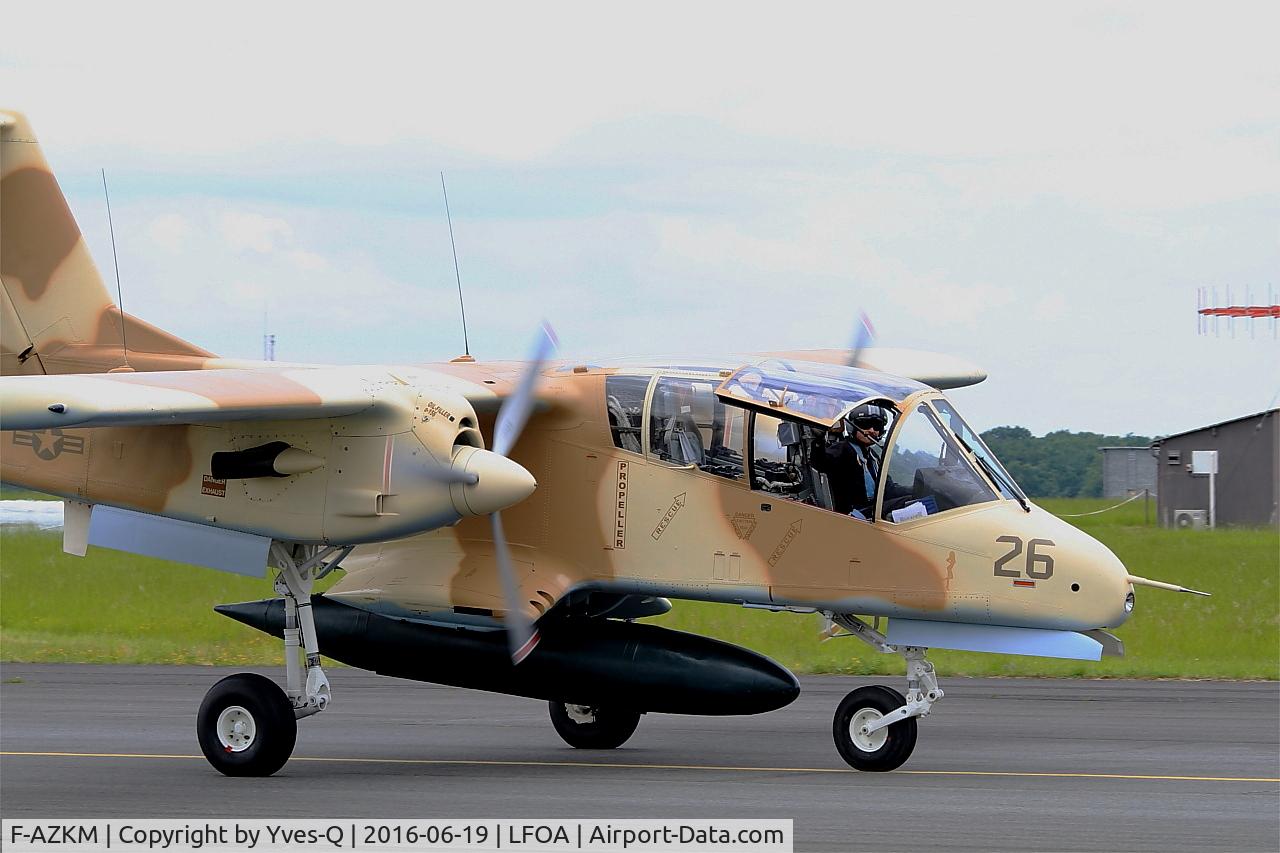 F-AZKM, 1971 North American OV-10B Bronco C/N 338-9 (305-65), North American OV-10B Bronco, Taxiing, Avord Air Base 702 (LFOA) Open day 2016