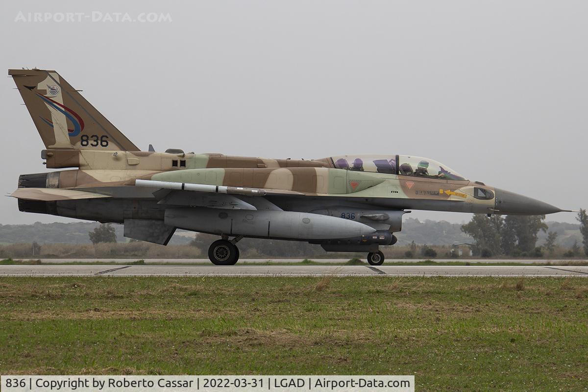 836, Lockheed Martin F-16D Block 52 C/N YD-61, Exercise Iniochos 2022