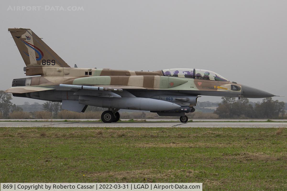 869, 1999 Lockheed Martin F-16I Sufa C/N YD-80, Exercise Iniochos 2022