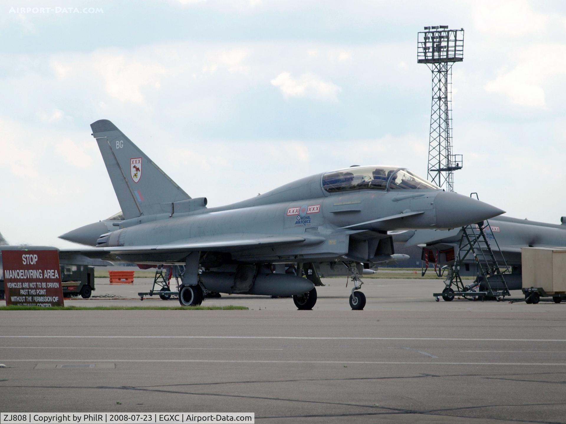 ZJ808, 2004 Eurofighter EF-2000 Typhoon T3 C/N 0028/BT009, ZJ808 2004 BAE Typhoon T1 'BG' RAF Coningsby
