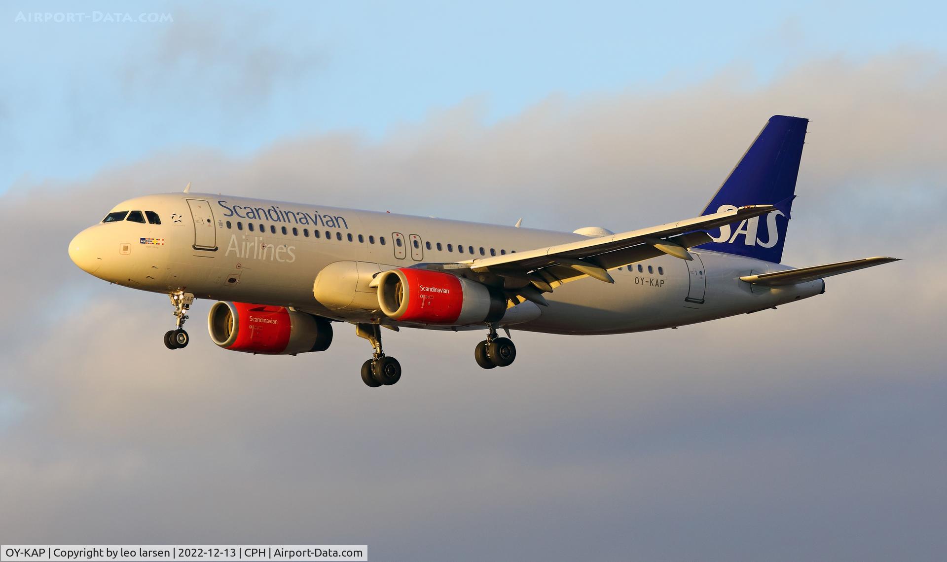 OY-KAP, 2007 Airbus A320-232 C/N 3086, Copenhagen 13.12.2022