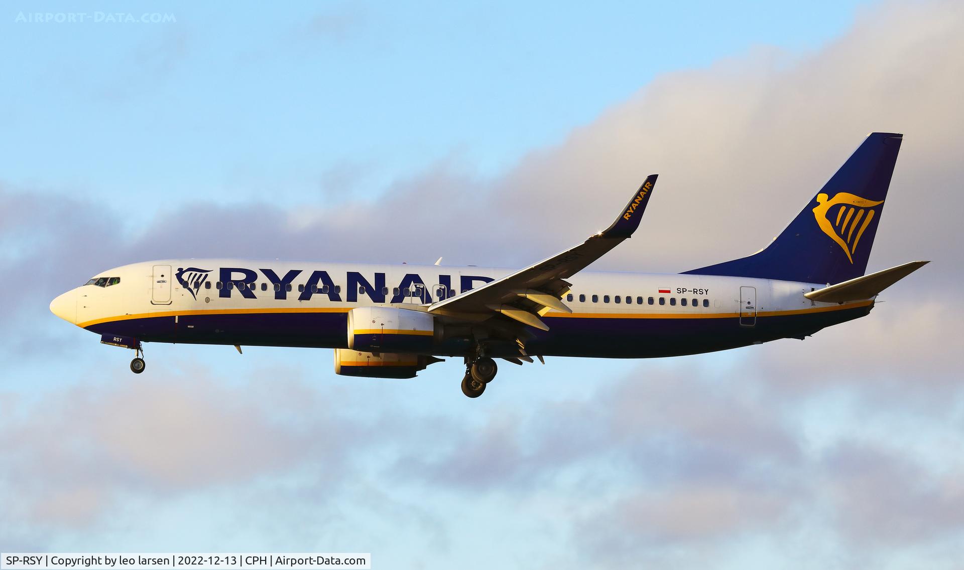 SP-RSY, 2017 Boeing 737-800 C/N 44780, Copenhagen 13.12.2022