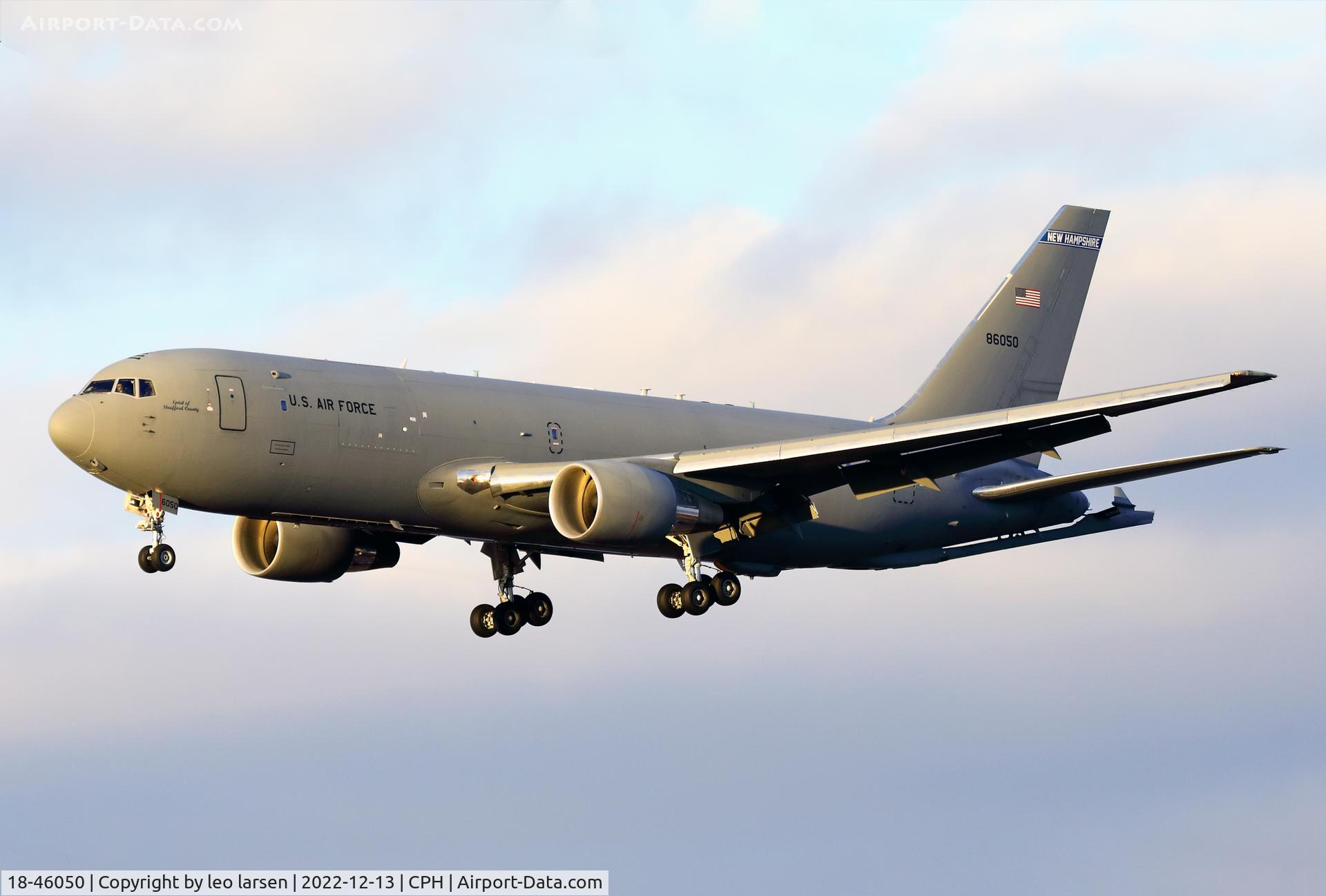 18-46050, 2018 Boeing KC-46A Pegasus (767-2LKC) C/N 34052, Copenhagen 13.12.2022