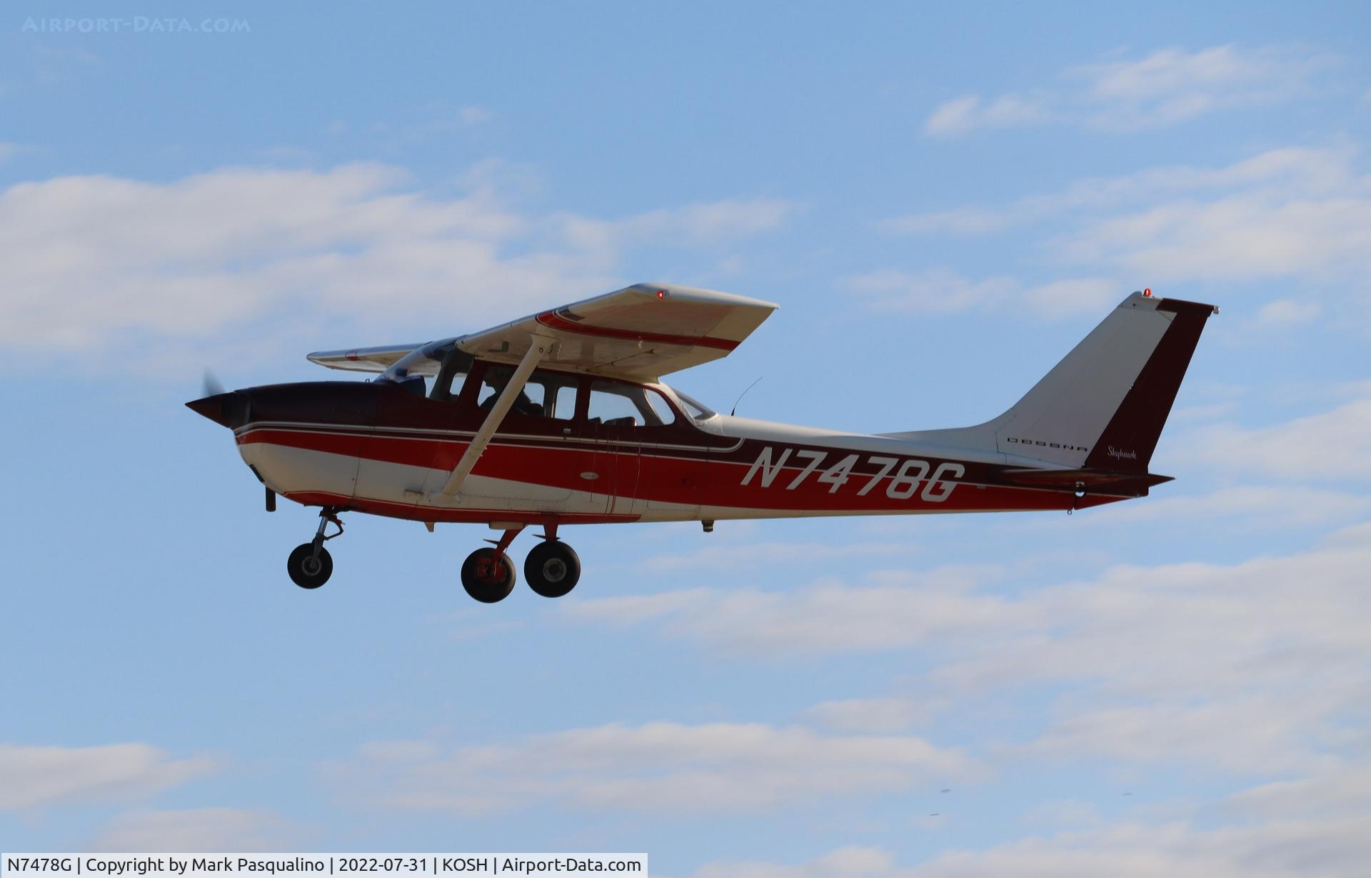 N7478G, 1970 Cessna 172K Skyhawk C/N 17259178, Cessna 172K