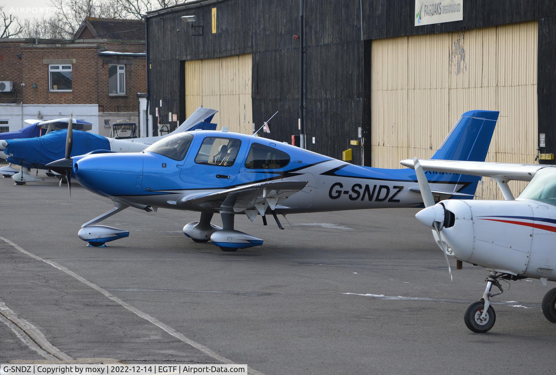 G-SNDZ, 2021 Cirrus SR22T C/N 2371, Cirrus SR22T at Fairoaks. Ex N228UK