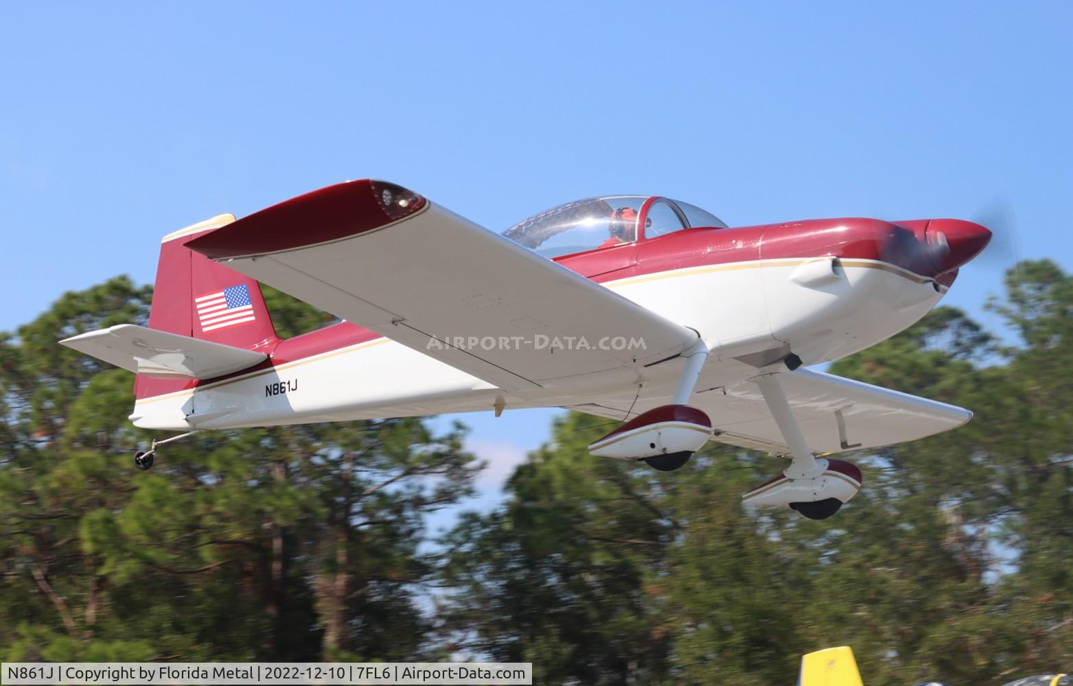 N861J, 2001 Vans RV-8 C/N 80169, Spruce Creek 2022
