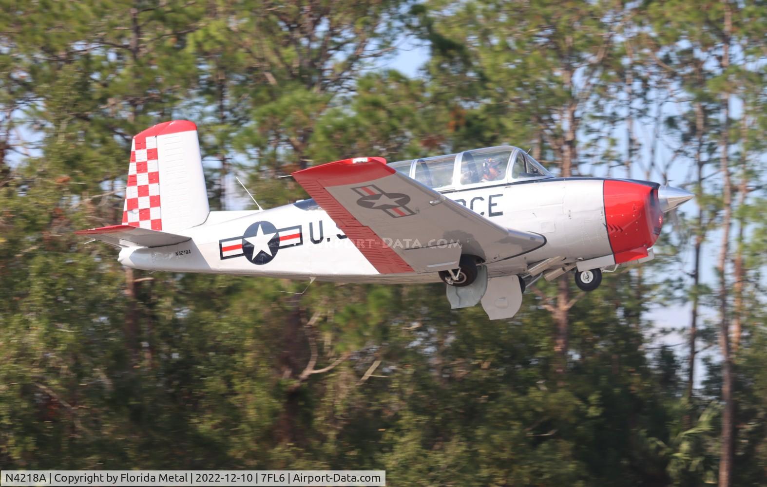N4218A, 1952 Beech (CCF) T-34A (A45) Mentor C/N CCF34-44, Spruce Creek 2022