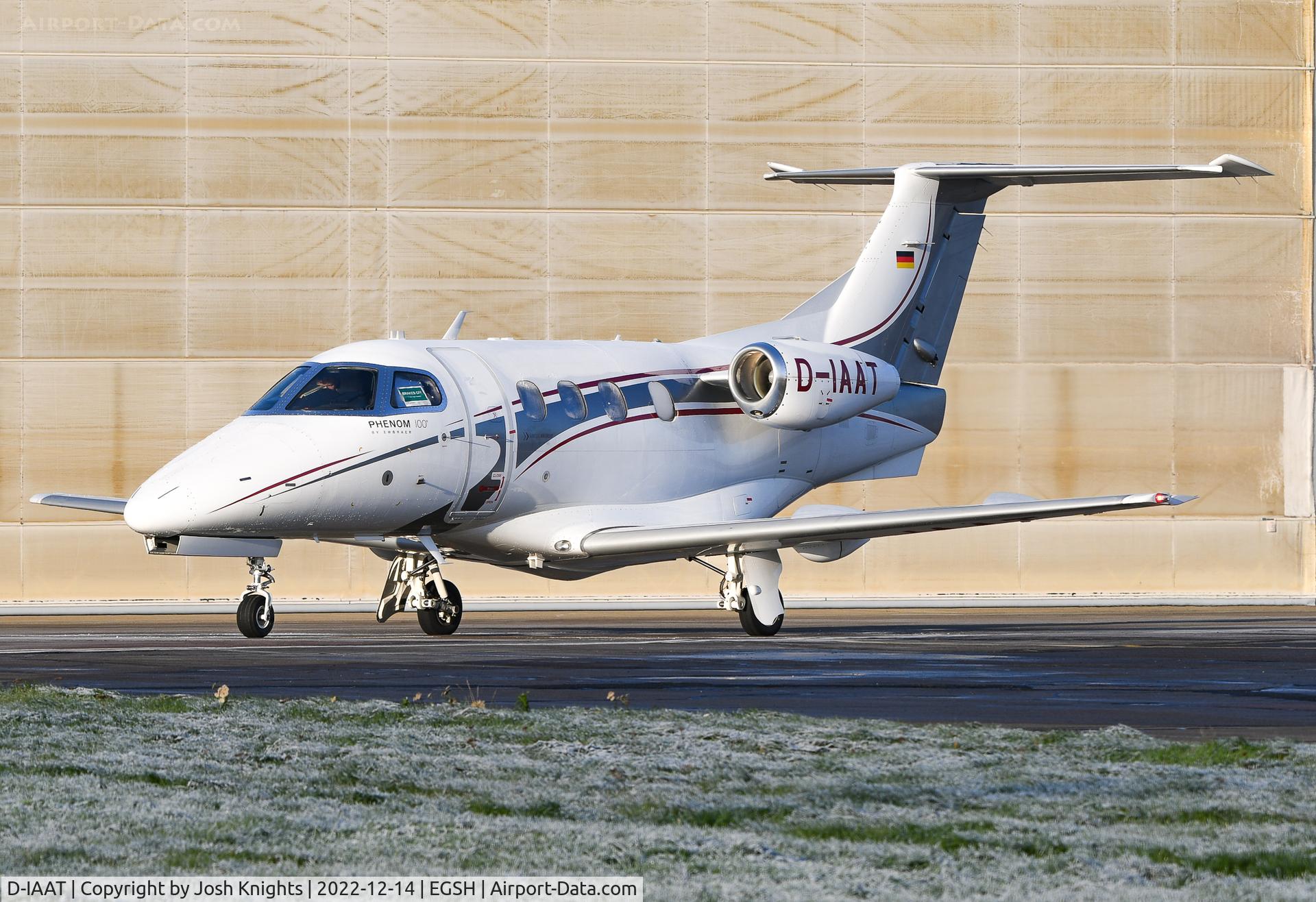 D-IAAT, 2010 Embraer EMB-500 Phenom 100 C/N 50000162, Taxiing For Departure.