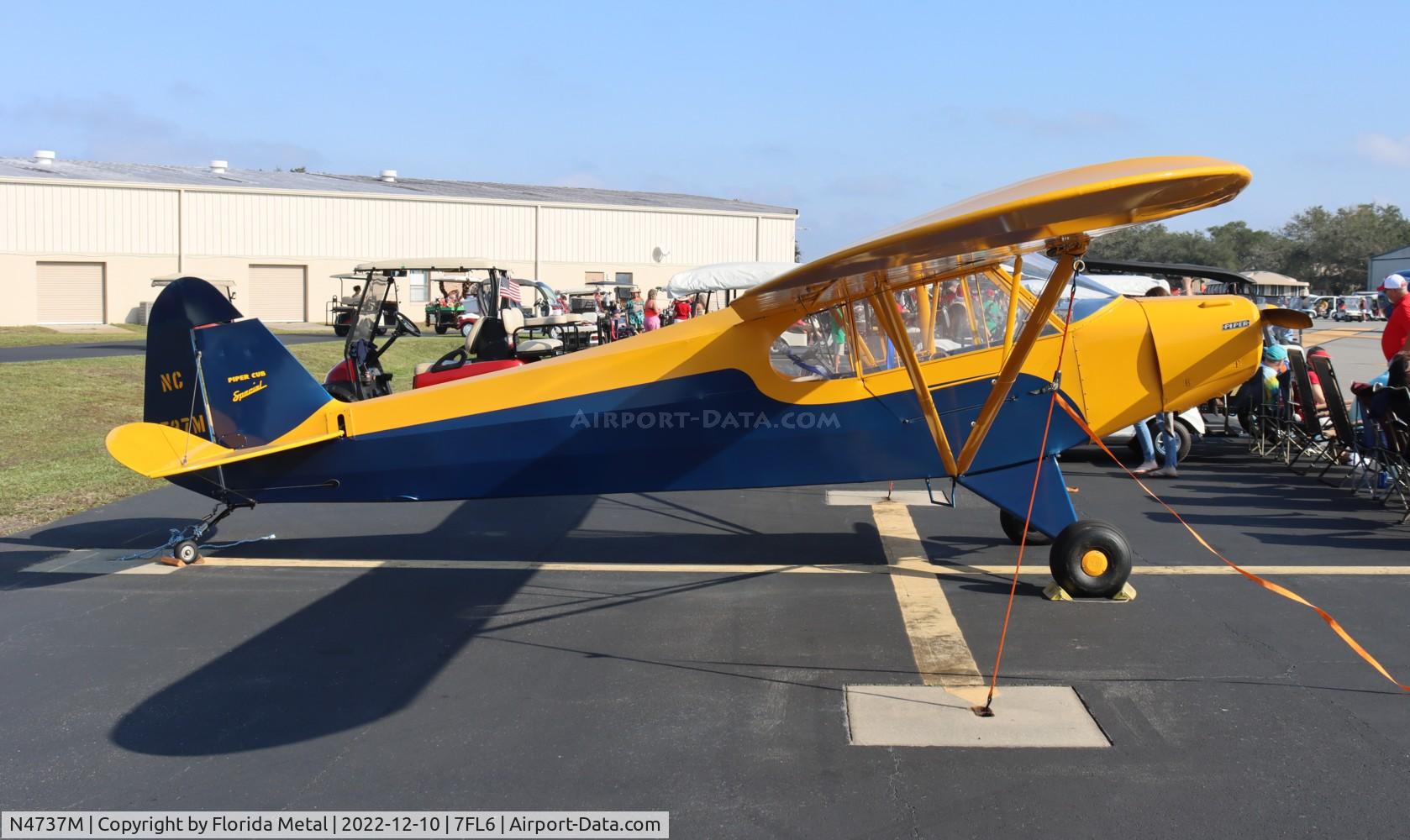 N4737M, 1947 Piper PA-11 Cub Special C/N 11-249, Spruce Creek 2022