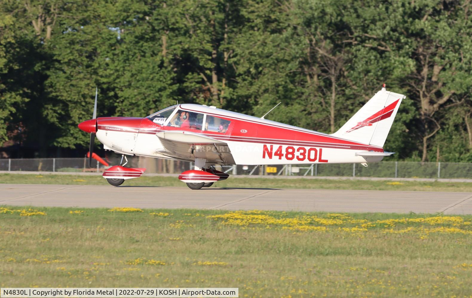 N4830L, 1967 Piper PA-28-180 Cherokee C/N 28-4173, OSH 2022