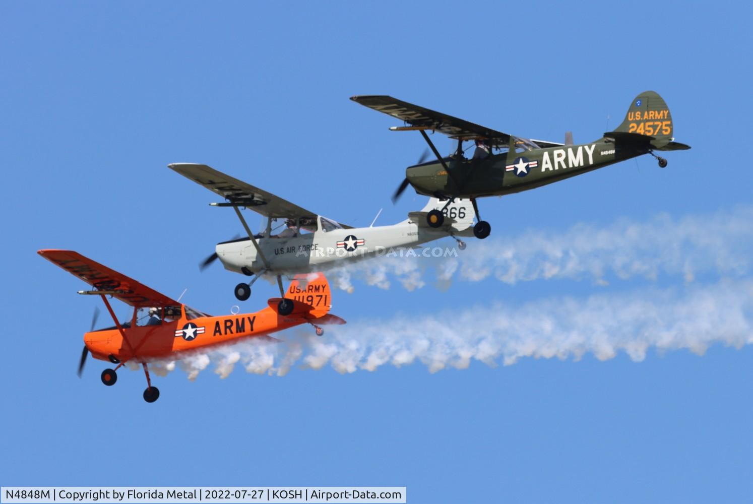 N4848M, Cessna L-19 C/N 24575, OSH 2022