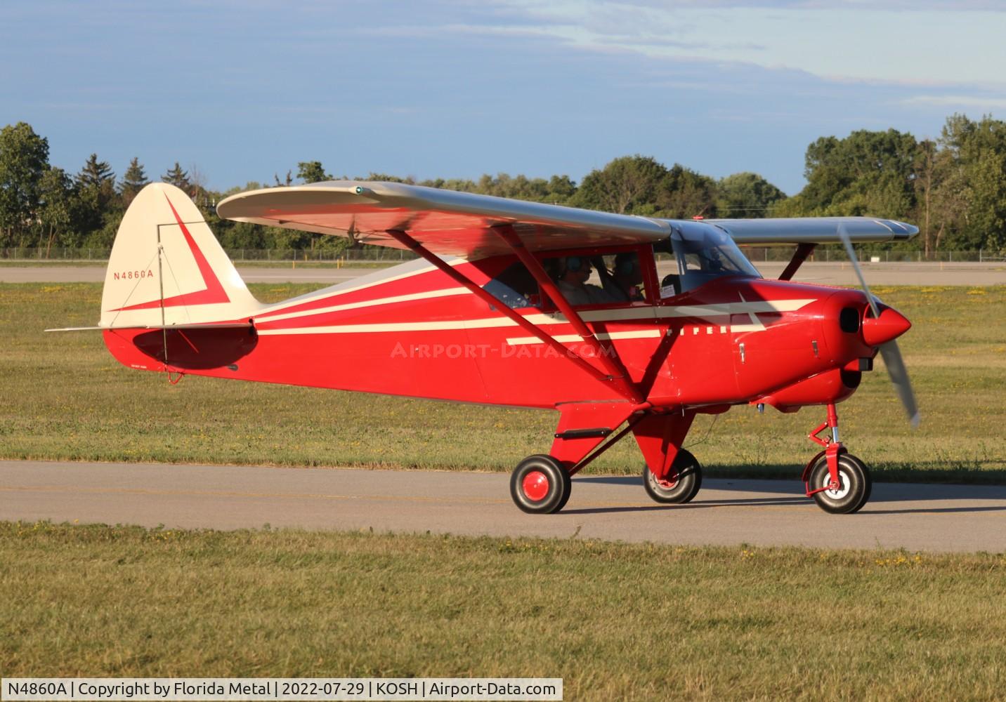 N4860A, 1956 Piper PA-22-150 C/N 22-4019, OSH 2022