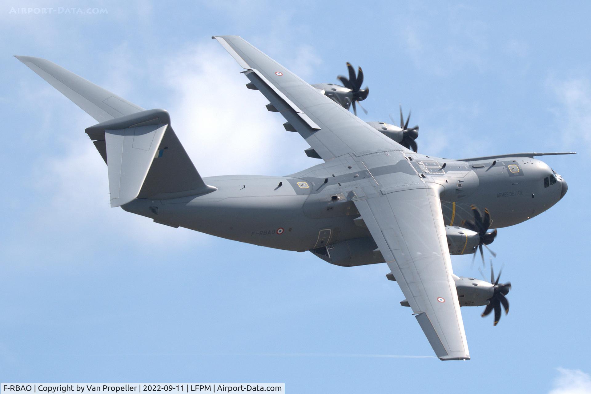 F-RBAO, 2019 Airbus A400M-180 Atlas C/N 089, French Air Force Airbus A400M-180 Atlas flypast at Melun Villaroche airport, France, 2022 Air Legend
