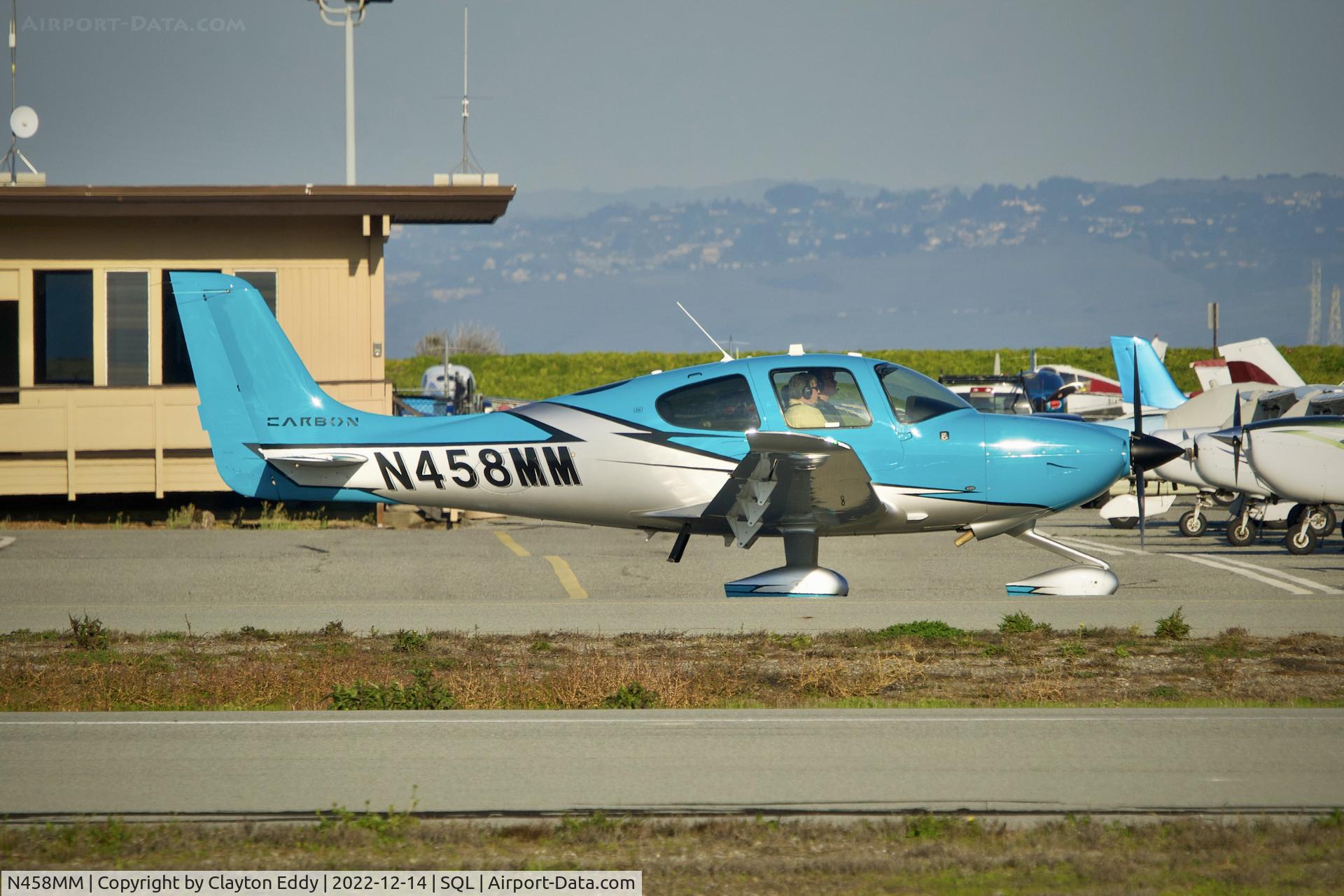 N458MM, 2020 Cirrus SR20 C/N 2560, San Carlos Airport in California 2022.