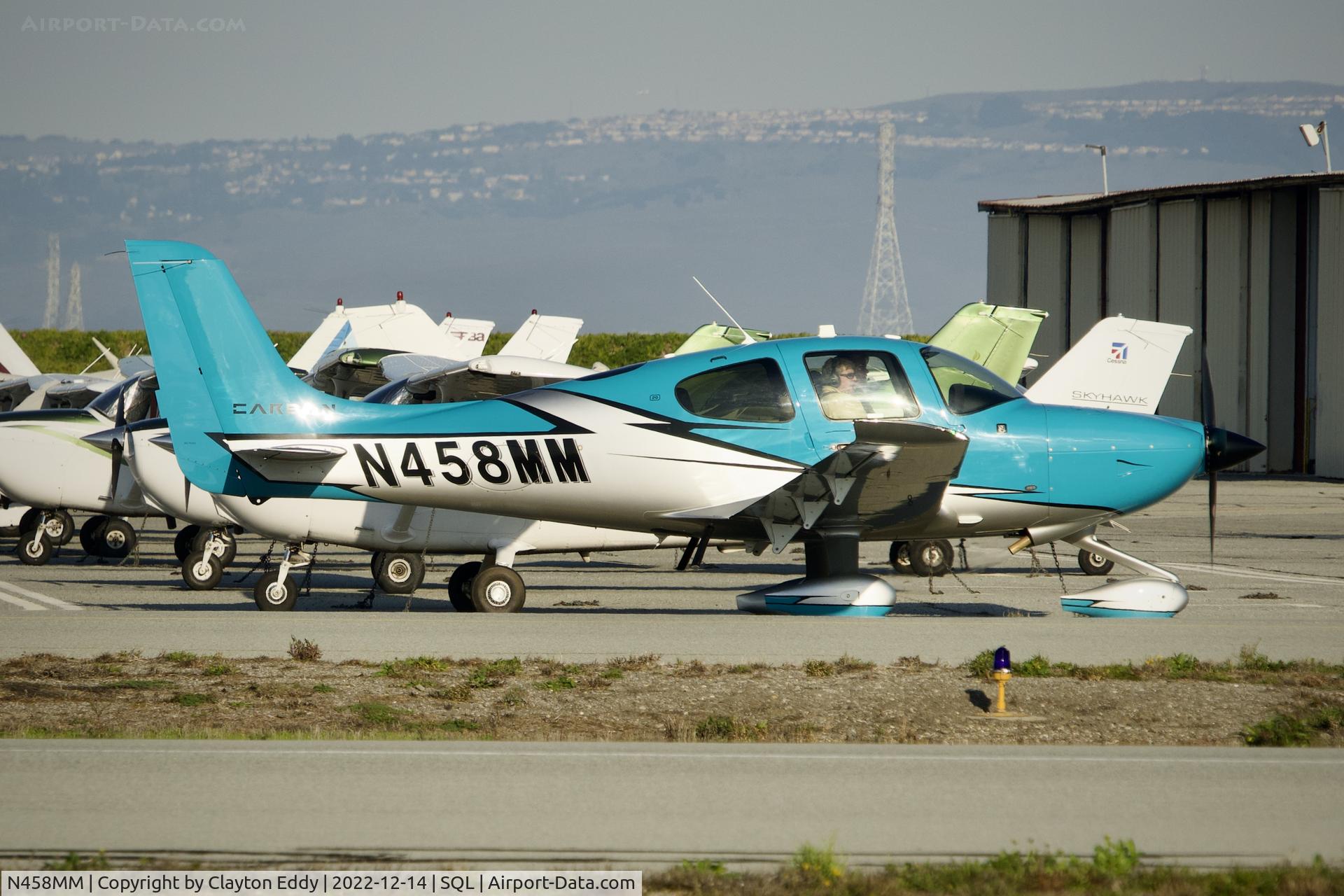 N458MM, 2020 Cirrus SR20 C/N 2560, San Carlos Airport in California 2022.