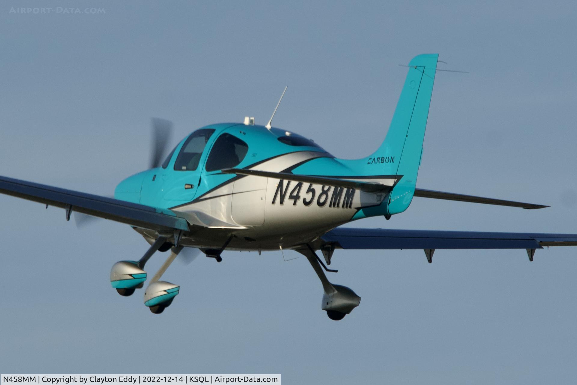 N458MM, 2020 Cirrus SR20 C/N 2560, San Carlos Airport in California 2022.