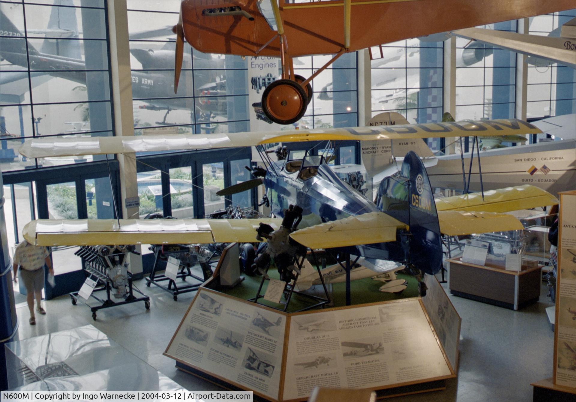 N600M, 1929 Fleet Model 2 C/N 173, Fleet Model 2 at the San Diego Air and Space Museum, San Diego CA
