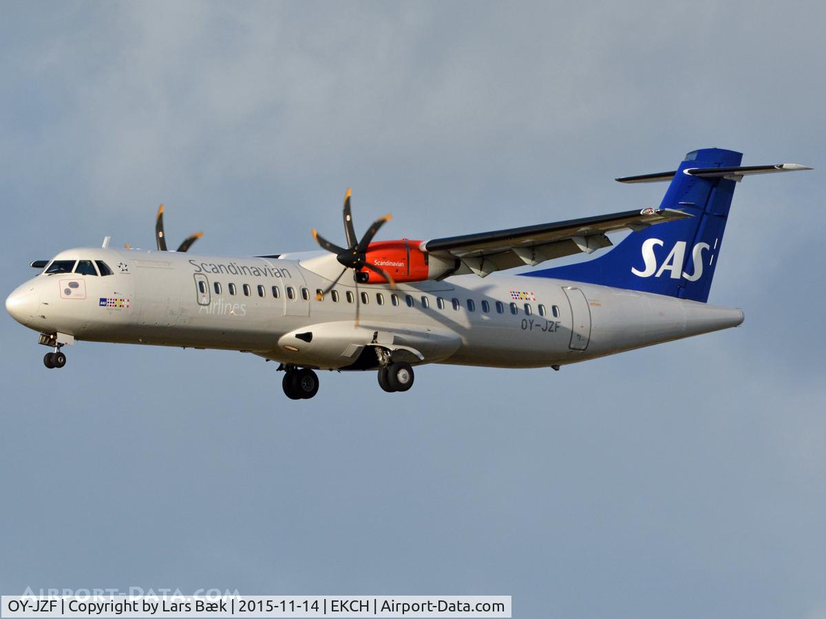 OY-JZF, 2014 ATR 72-212A C/N 1165, RWY22L