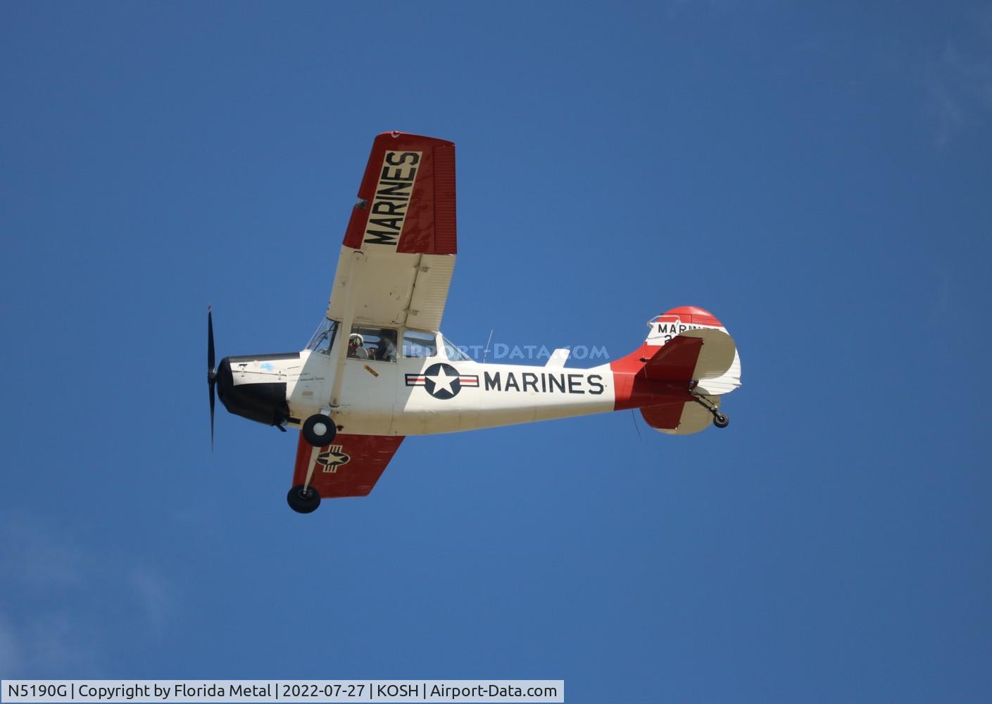 N5190G, 1951 Cessna 305A C/N 22452, OSH 2022
