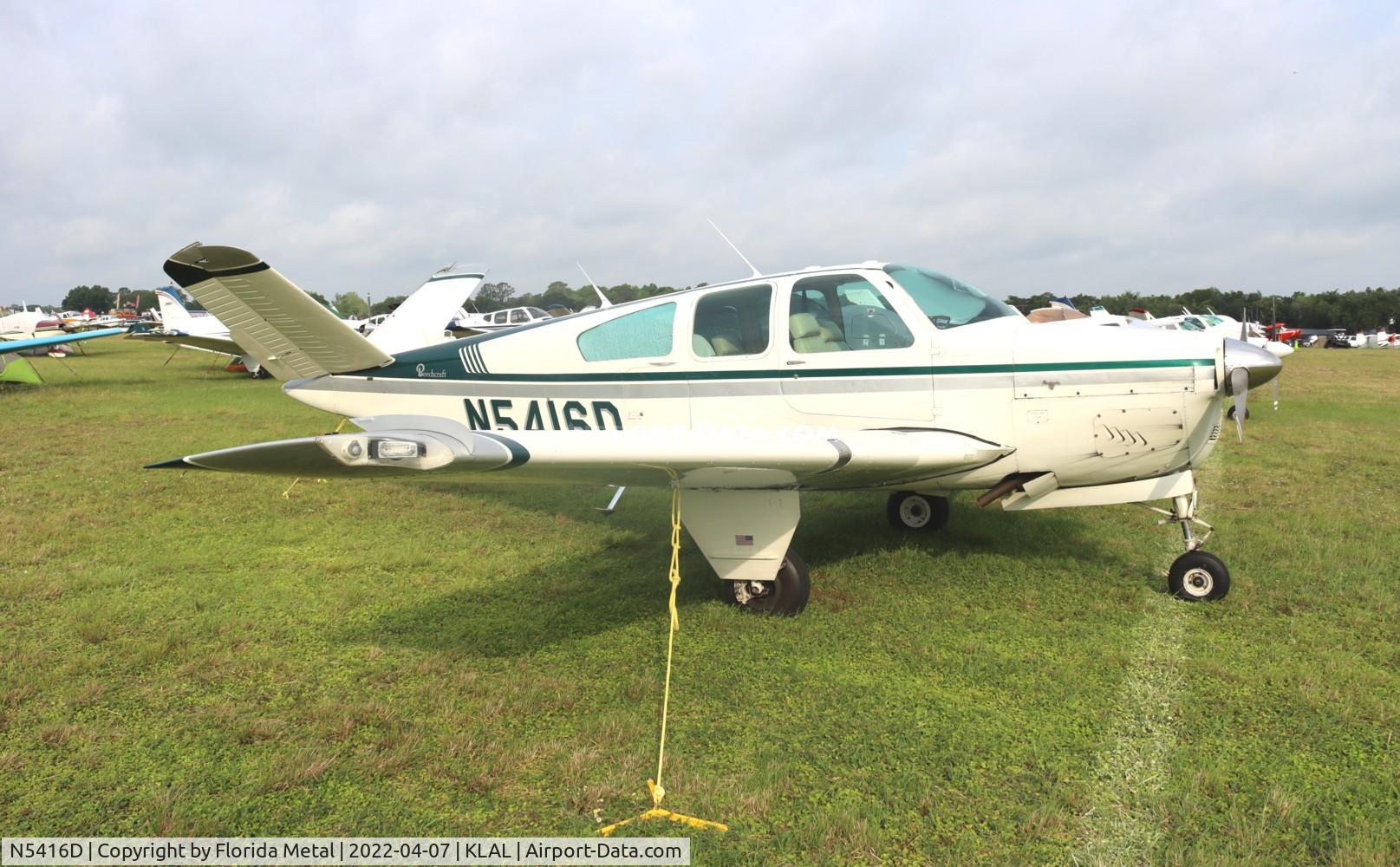 N5416D, 1957 Beech H35 Bonanza C/N D-4926, Sun N fun 2022