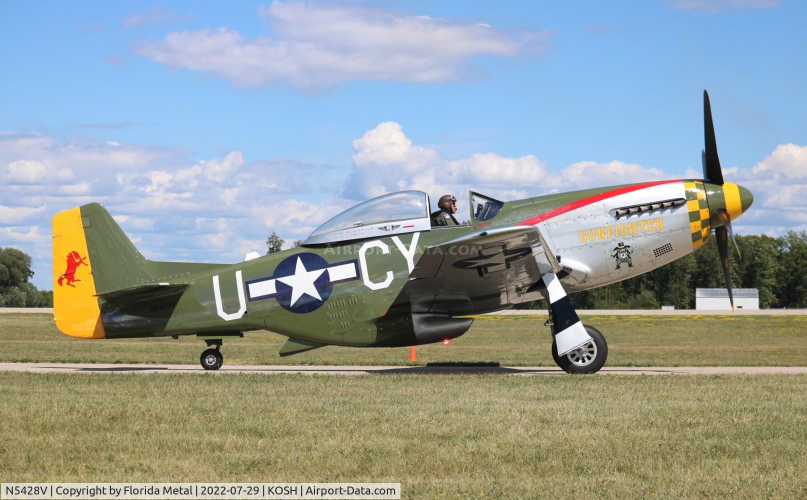N5428V, 1944 North American P-51D Mustang C/N 122-39723, OSH 2022