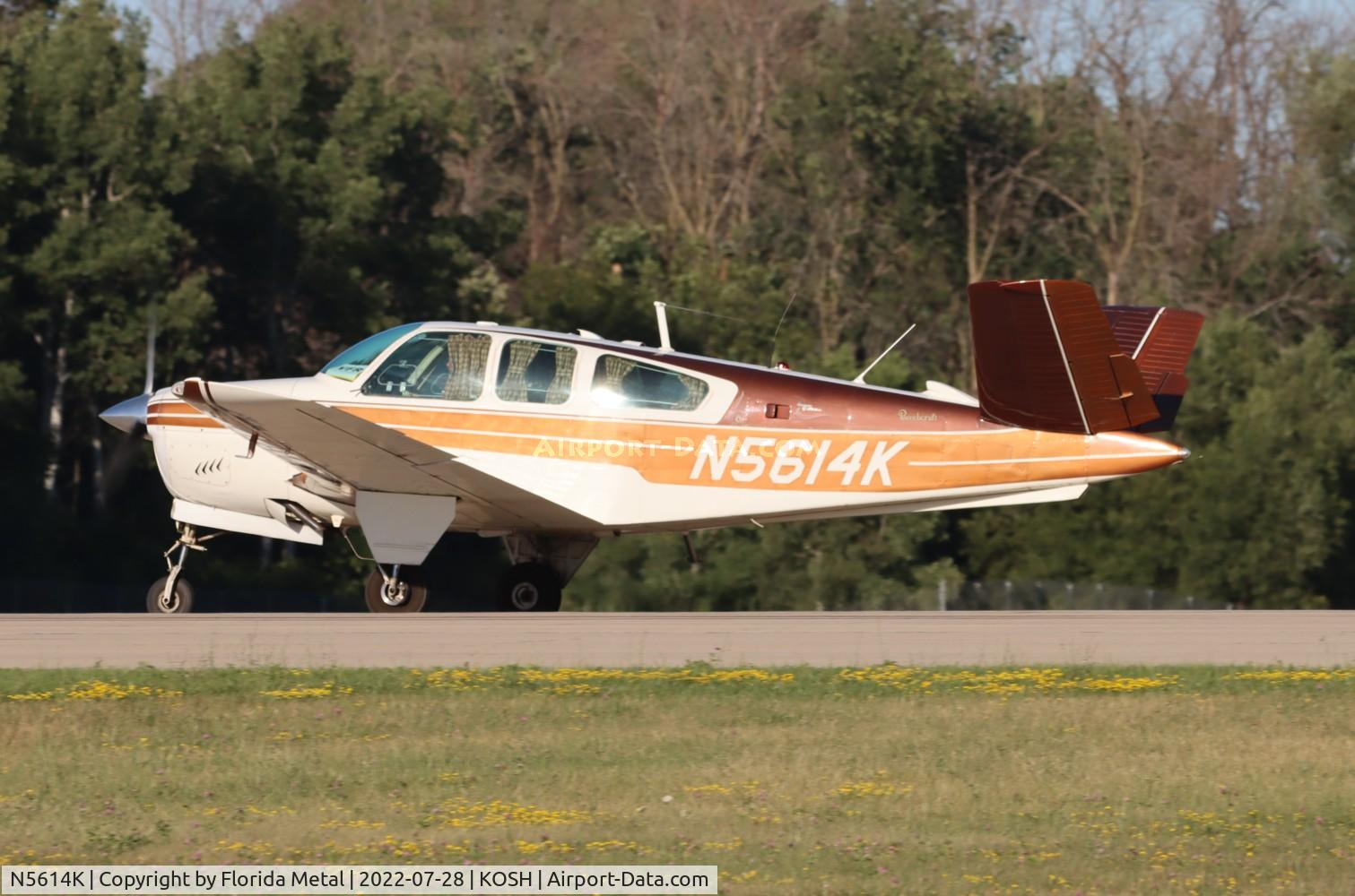 N5614K, 1964 Beech S35 Bonanza C/N D-7375, OSH 2022