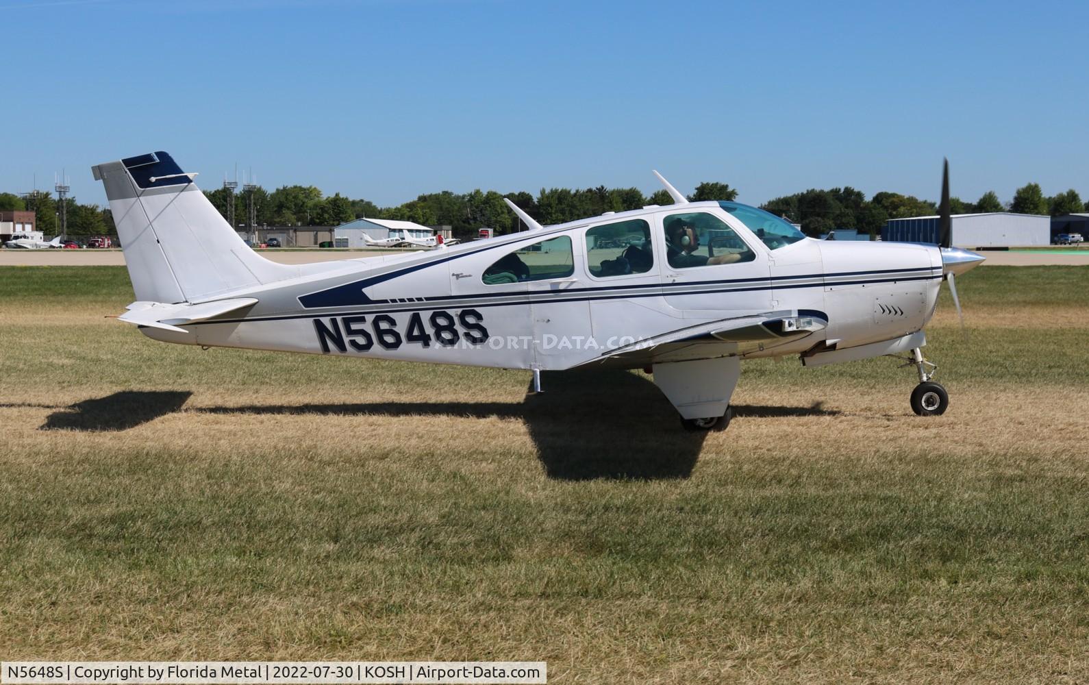 N5648S, 1966 Beech 35-C33 Debonair C/N CD-1034, OSH 2022